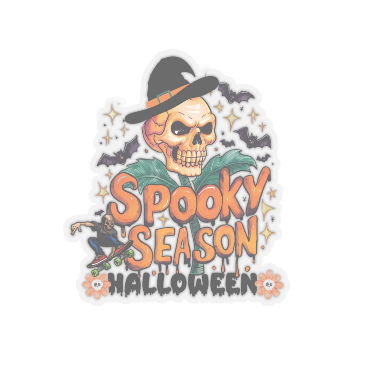 Stay Spooky Halloween Kiss-Cut Stickers, Spooky Vibes Happy Halloween Kiss-Cut Stickers, Happy Halloween Kiss-Cut Stickers, Spooky Season Kiss-Cut Stickers, Trick Or Treat Halloween Kiss-Cut Stickers.