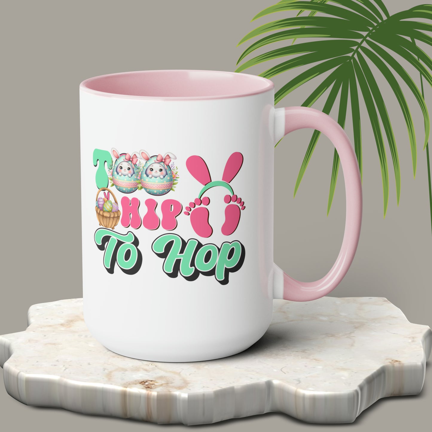 Too HipTo HopTwo-Tone Coffee Mugs, 15oz