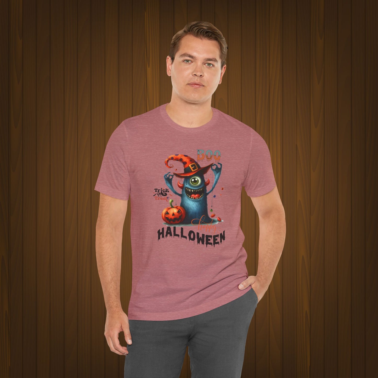 Boo Happy Halloween T-shirt, Happy Halloween T-shirt, Trick Or Treat T-shirt, Halloween T-shirt, Cool Halloween T-shirt, Spooky T-shirt,