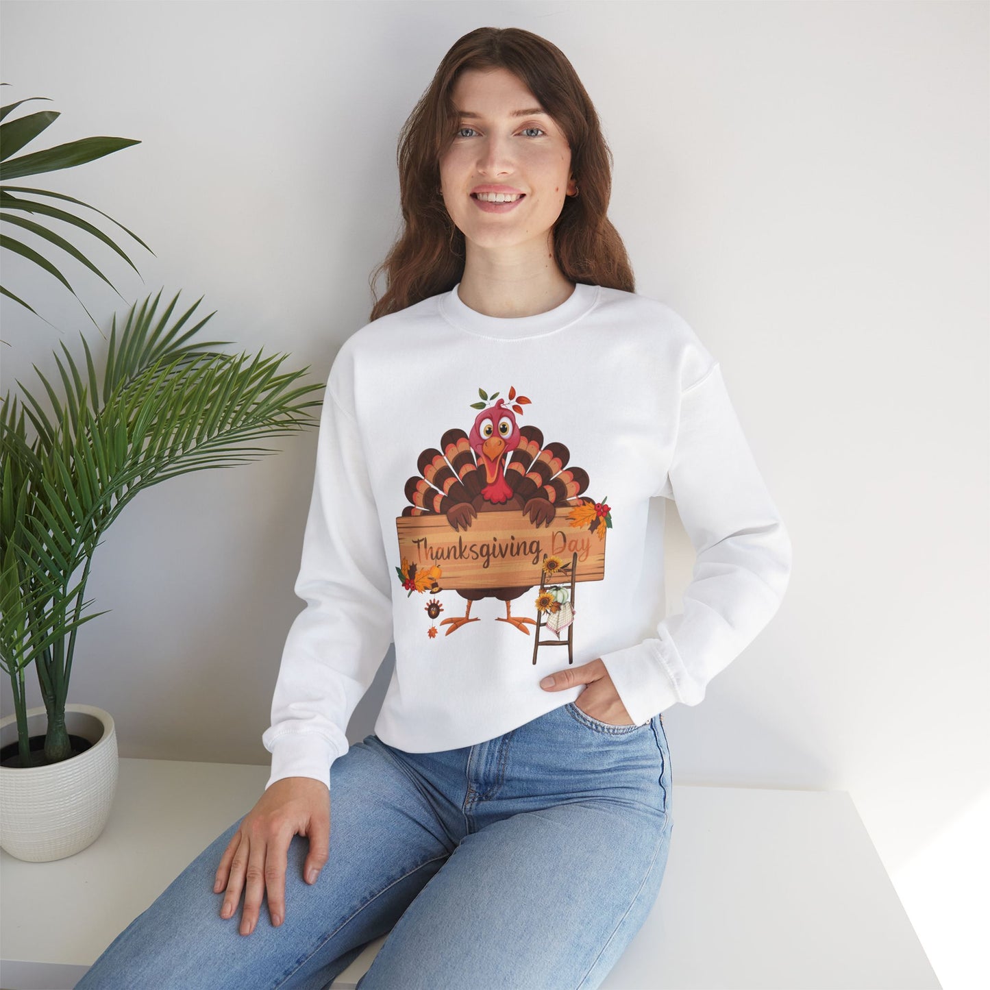 Thanksgiving Day Sweatshirt - Unisex Heavy Blend, Happy Thanksgiving2024 Sweatshirt, Thanksgiving Gift, Festive Sweatshirt.