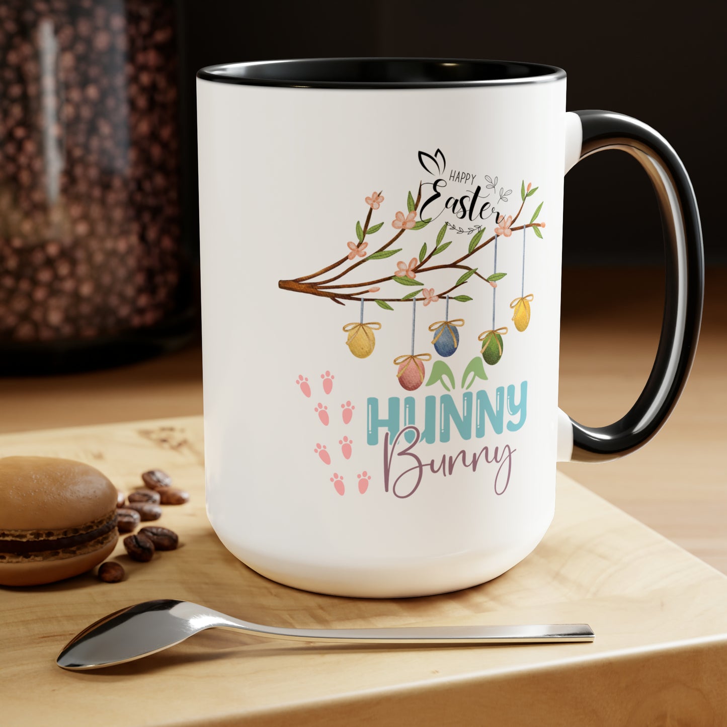 Hunny Bunny Two-Tone Coffee Mugs, 15oz