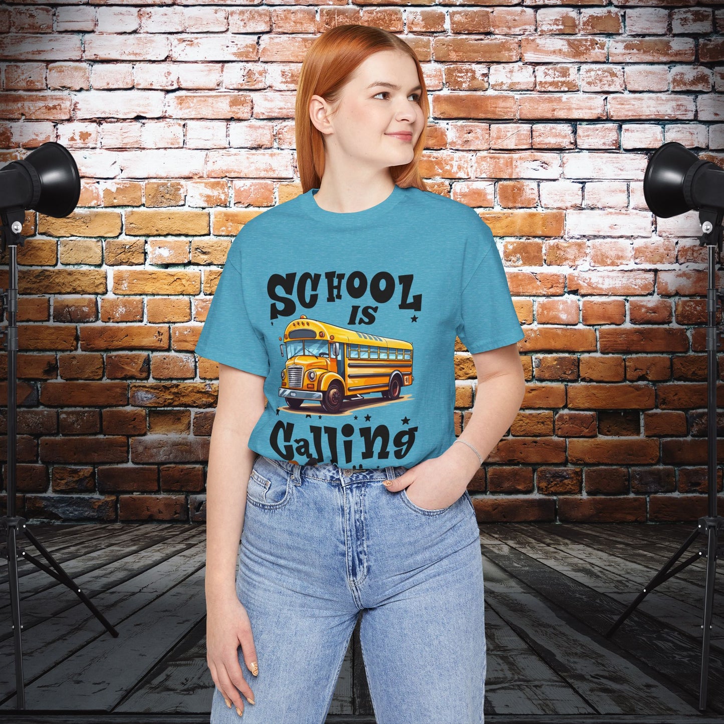 School Is calling T-shirt, First Day Of School T-Shirt, Teacher Back To school unisex jersey short sleeve.First Day Vibes T-Shirt.