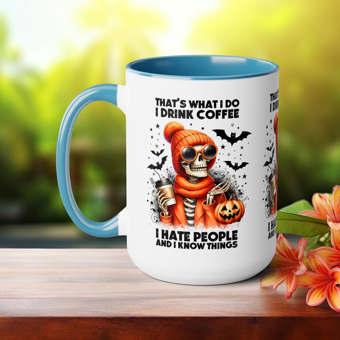 Happy Halloween Coffee Mug,  Let's Go Halloween Coffee Mug, Trick or Treat Halloween Coffee Mug, Cute Skeleton Coffee Mug, Spooky Season Halloween Coffee Mug.