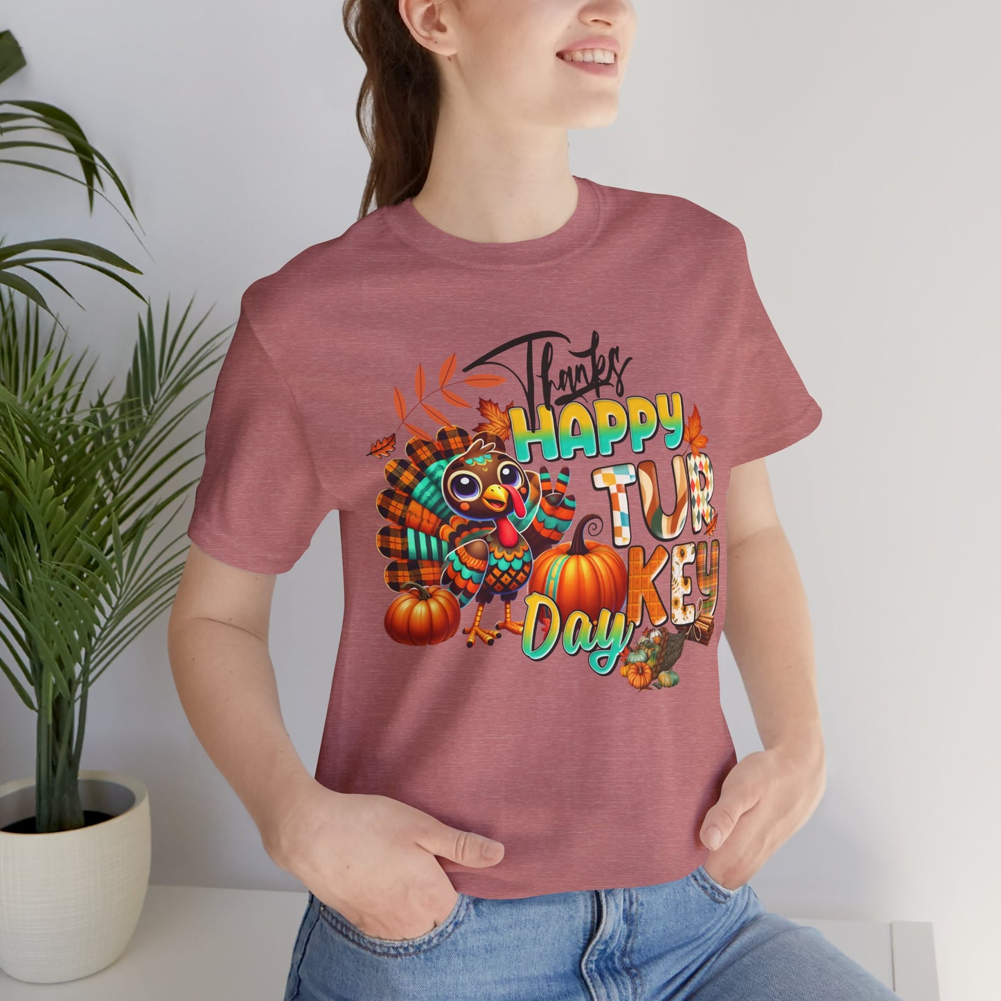 Happy Thanksgiving T-shirt, Happy thanksgiving 2024 T-shirt, Thanksgiving Gift,Turkey Shirt, Family Thanksgiving, Holiday Outfit.