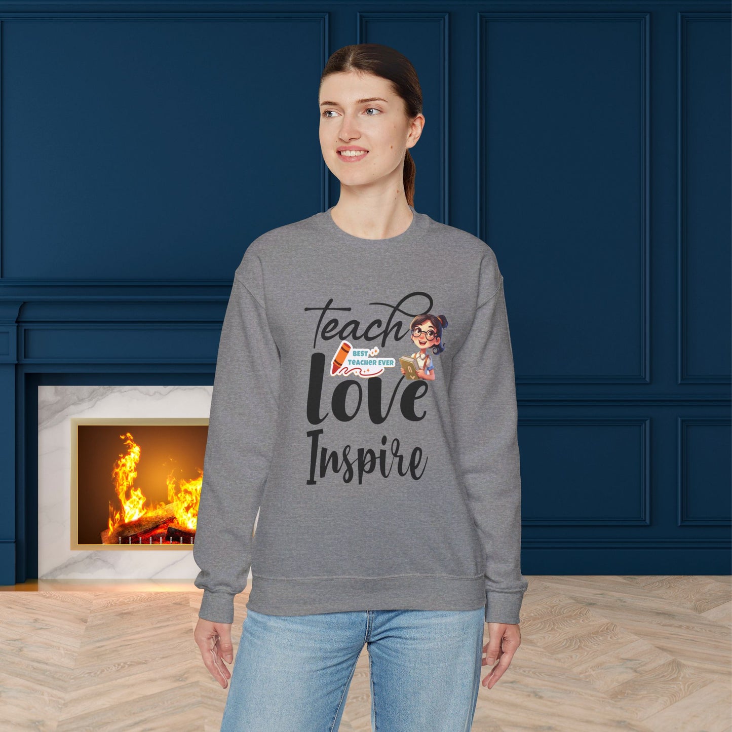 We Love Teachers Sweatshirt, Back To school unisex heavy blend crewneck sweatshirt, Teacher Back To school  Sweatshirt. First Day Vibes Sweatshirt.