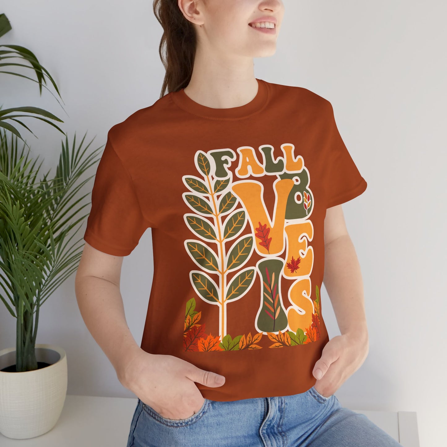 Fall Vibes Thanksgiving T-shirt, Happy thanksgiving 2024 T-shirt, Thanksgiving Gift,Turkey Shirt, Family Thanksgiving, Holiday Outfit. Express Delivery available