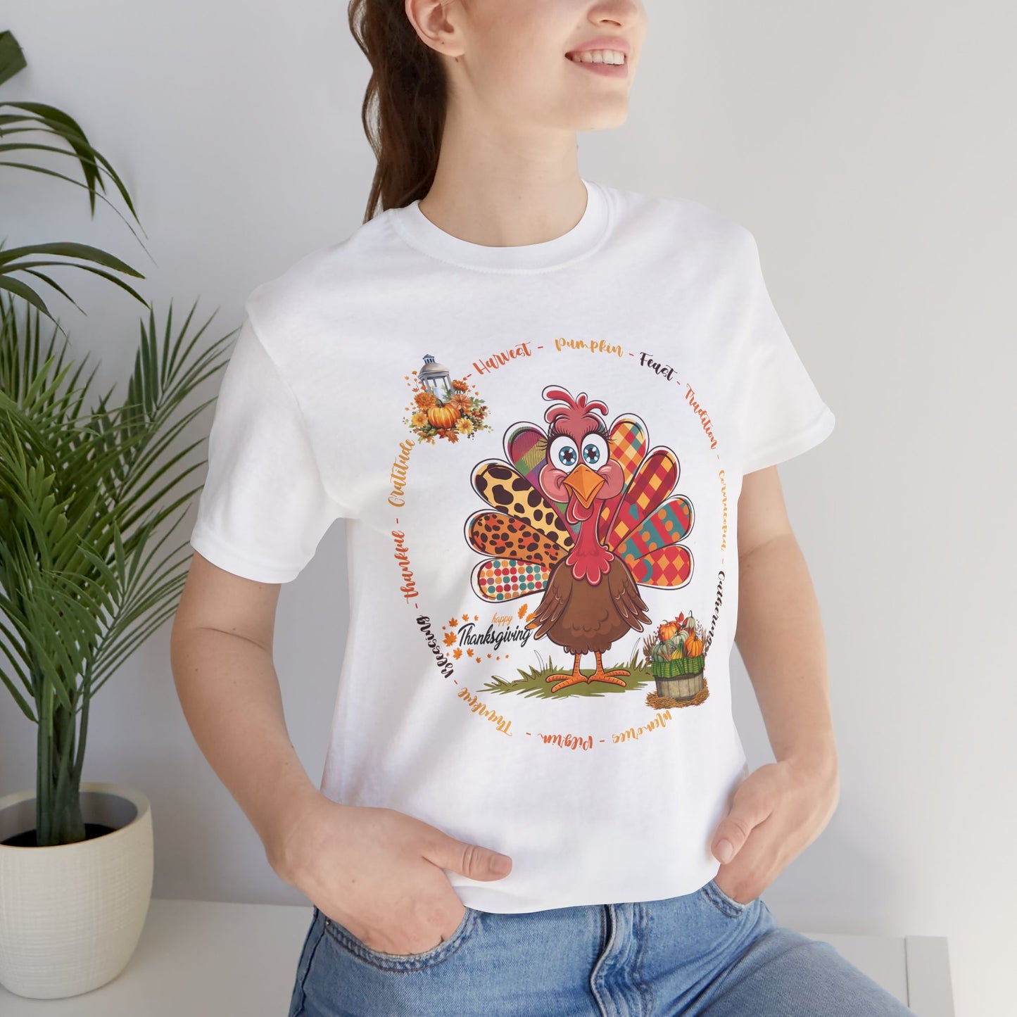 Happy Thanksgiving T-shirt, Happy thanksgiving 2024 T-shirt, Thanksgiving Gift,Turkey Shirt, Family Thanksgiving, Holiday Outfit.