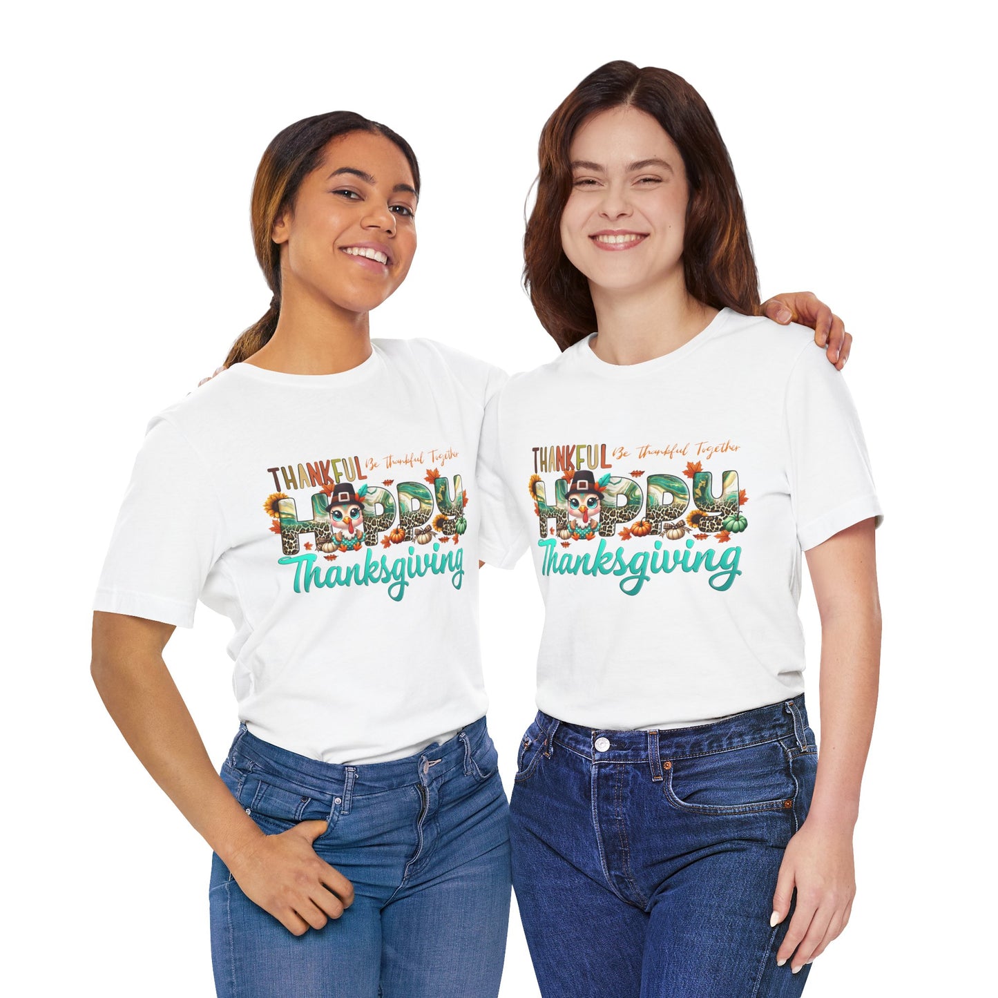 Thankful Be Thankful Together T-shirt, Happy Thanksgiving T-shirt, Happy thanksgiving 2024 T-shirt, Thanksgiving Gift,Turkey Shirt, Family Thanksgiving, Holiday Outfit.