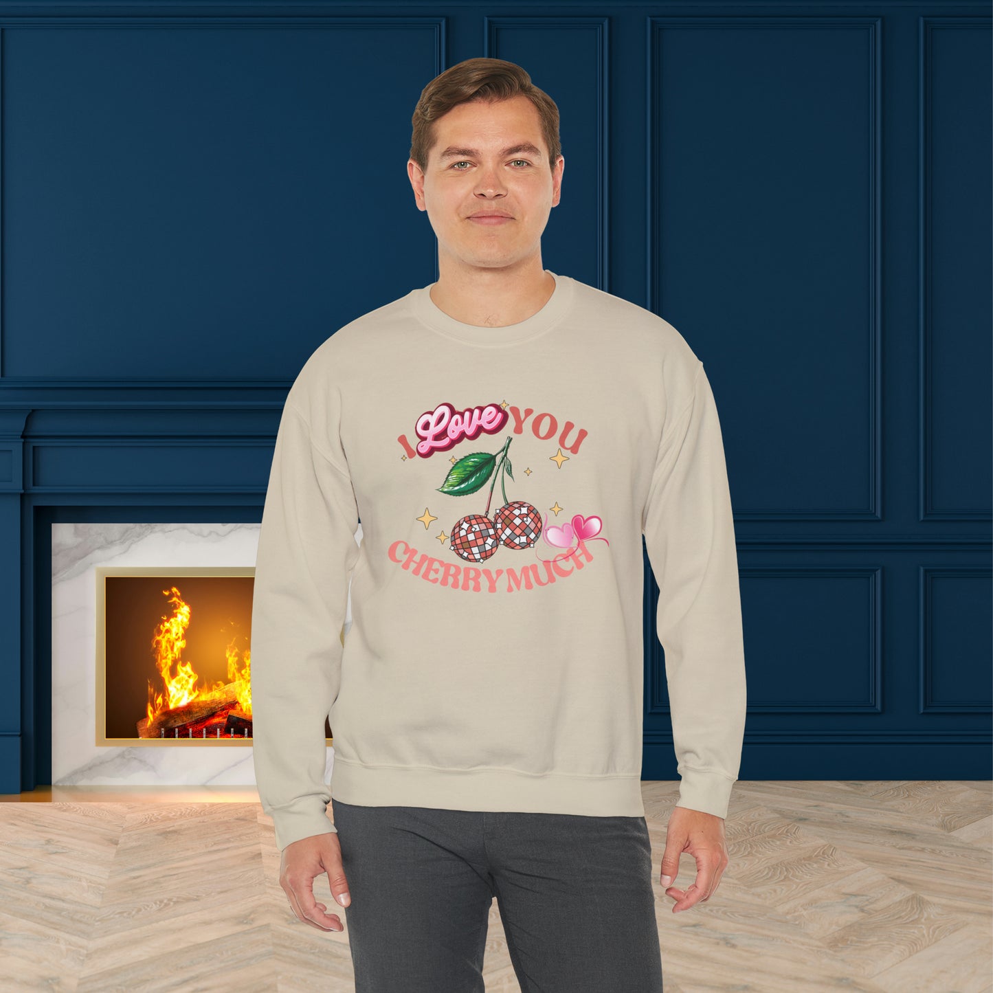 Happy valentines day Unisex Heavy Blend™ Crewneck Sweatshirt