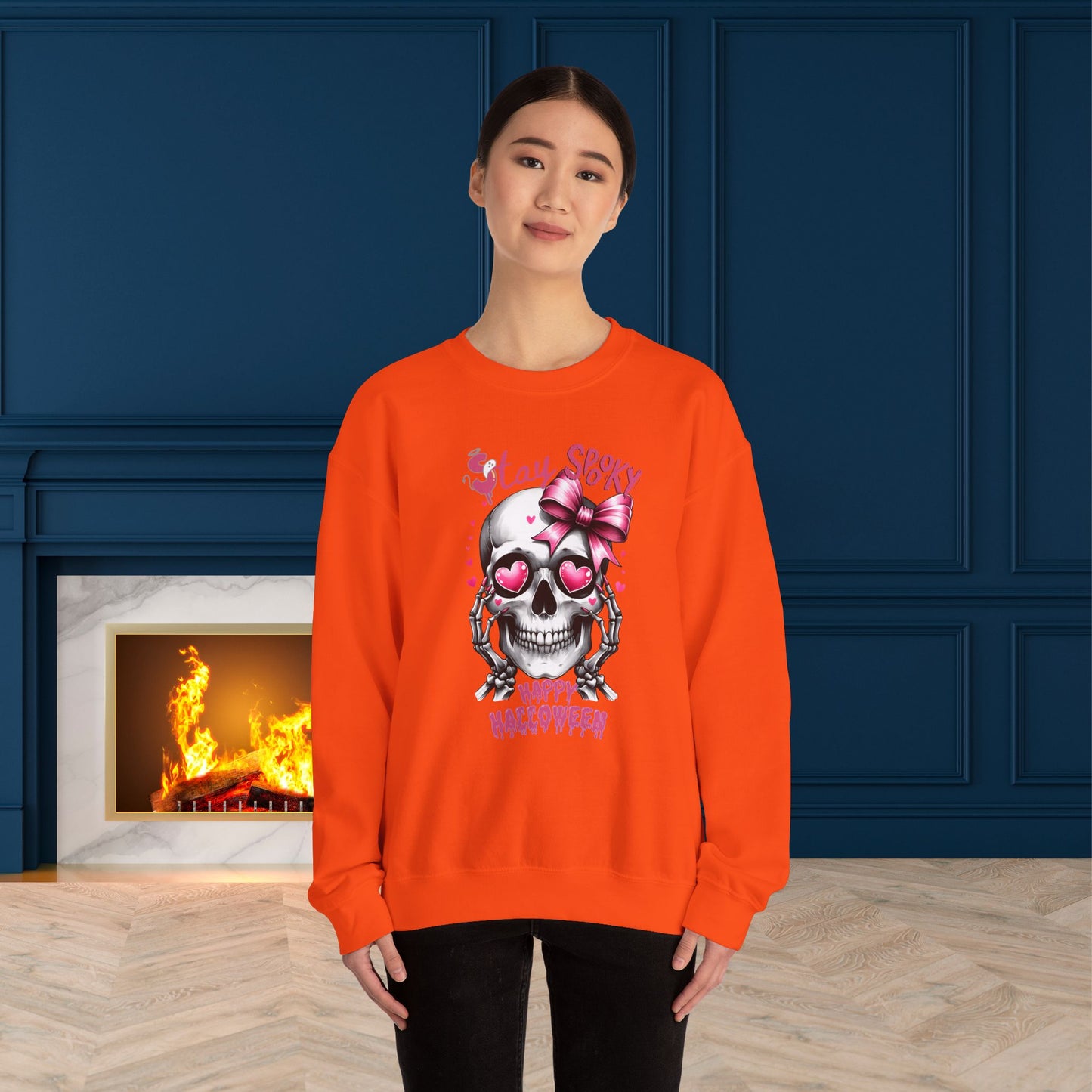 Stay spooky Halloween Sweatshirt, Happy Halloween Sweatshirt - Unisex Heavy Blend Crewneck, Halloween Sweatshirt, Cute Spooky Ghost sweatshirt.