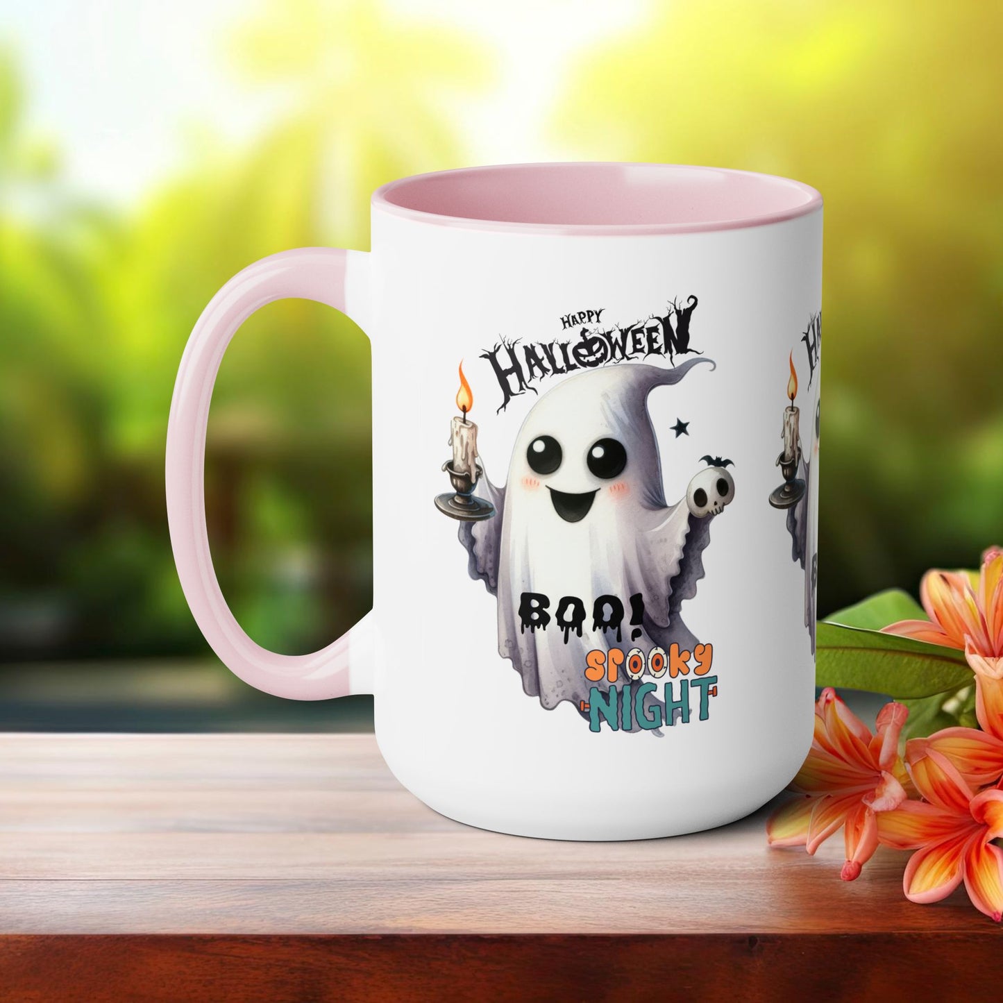 Spooky Night Halloween Coffee Mug,  Let's Go Halloween Coffee Mug, Trick or Treat Halloween Coffee Mug, Cute Skeleton Coffee Mug, Spooky Season Halloween Coffee Mug.