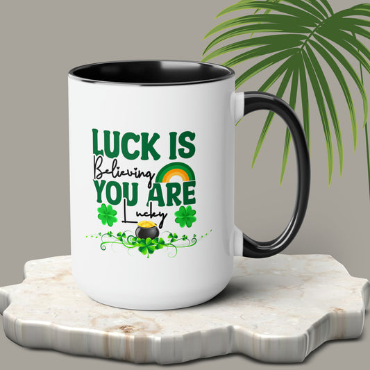 St Patrick's Day two-Tone Coffee Mugs, 15oz