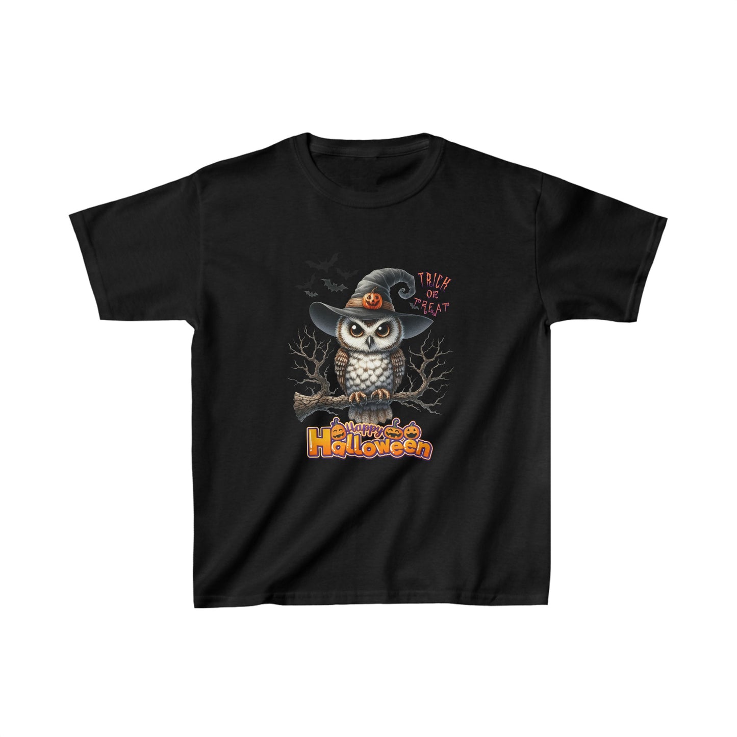 Happy Halloween Kids Shirt, Spooky Halloween Kids Heavy Cotton™ Tee, Spooky Season Kids Shirt, Spooky Vibes Shirt, Trick Or Treat Cotton T-Shirt.