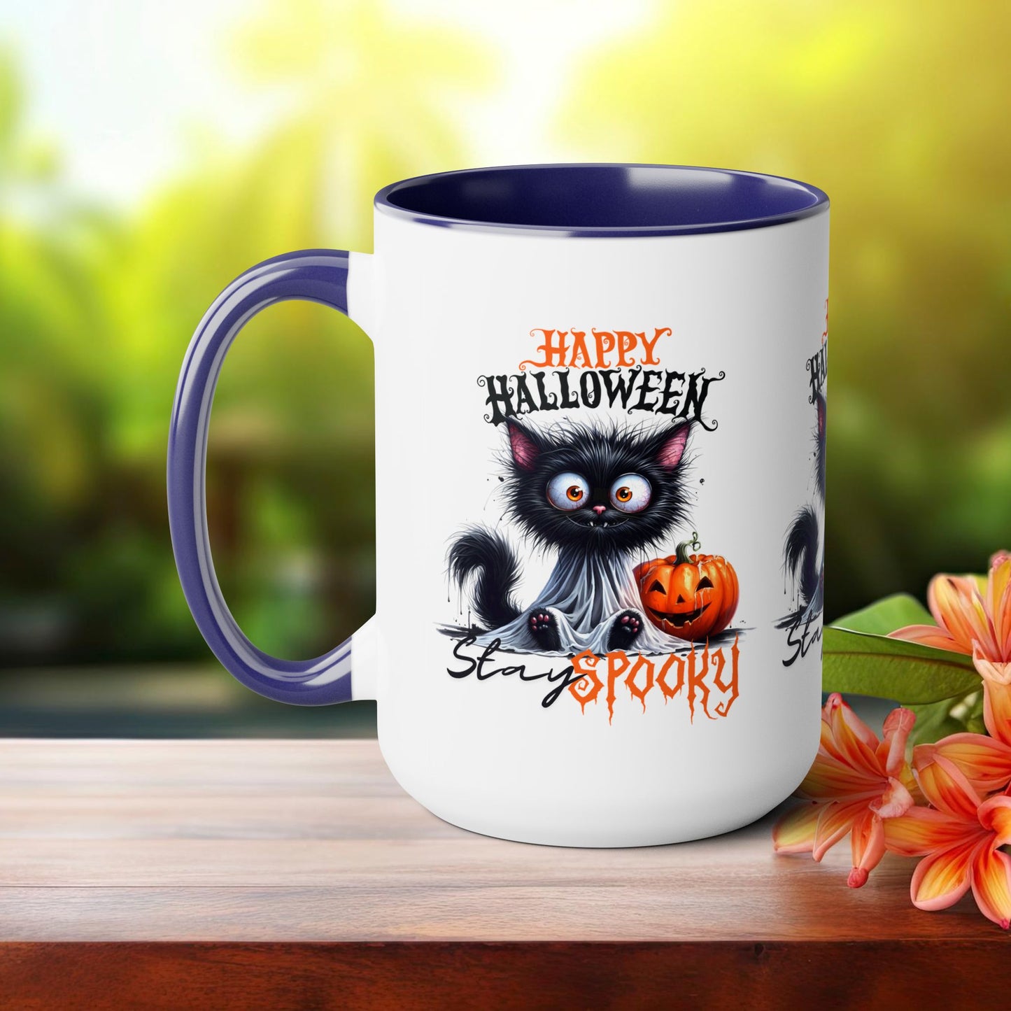 Stay Spooky Happy Halloween Coffee Mug,  Let's Go Halloween Coffee Mug, Trick or Treat Halloween Coffee Mug, Cute Ghost Coffee Mug, Spooky Season Halloween Coffee Mug.