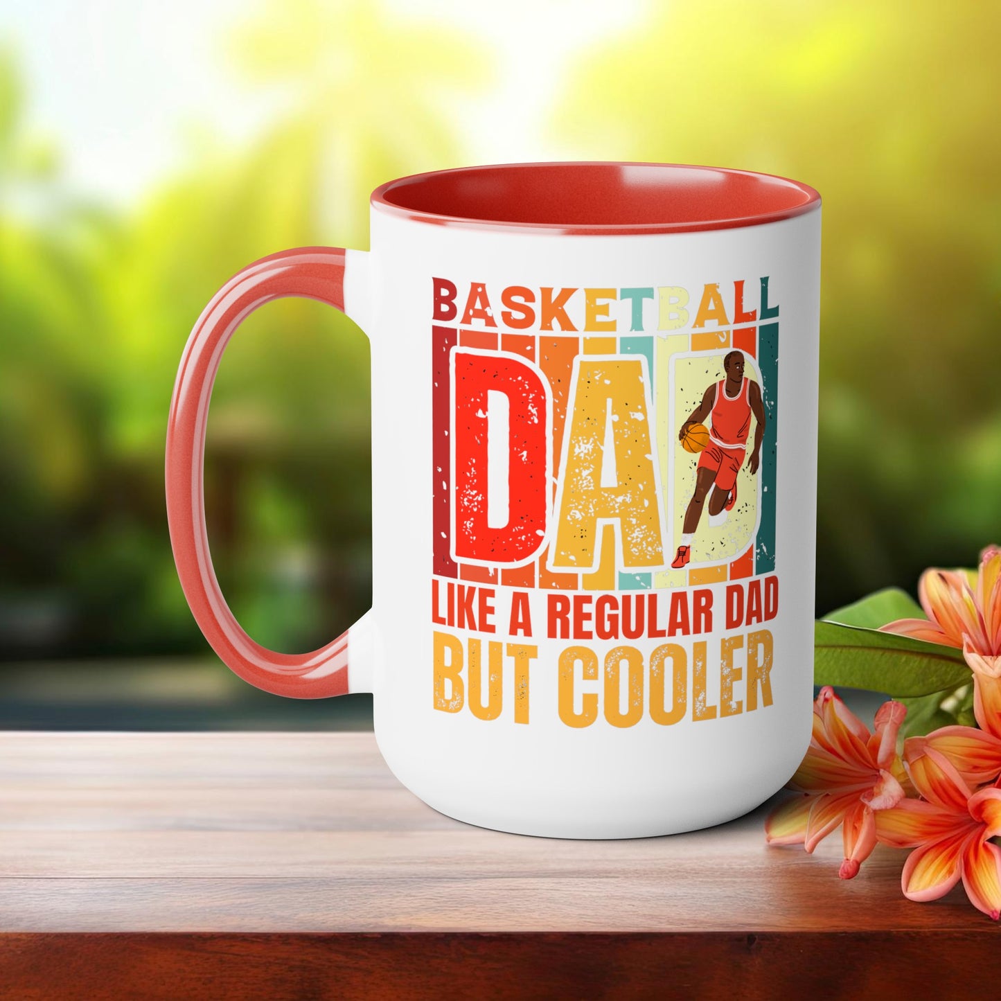 Happy father's dayTow-Tone Coffee Mug.15oz, Gift for Dad, Daddy's Coffee Mug