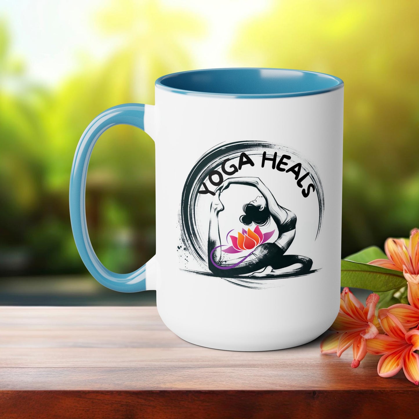 Yoga Heals Yoga Coffee Mug, Cute Yoga Coffee Mug, Yoga lovers Coffee Mug, Yoga Instructor Gift, Gift For Yoga lover, Gift For Yogi.