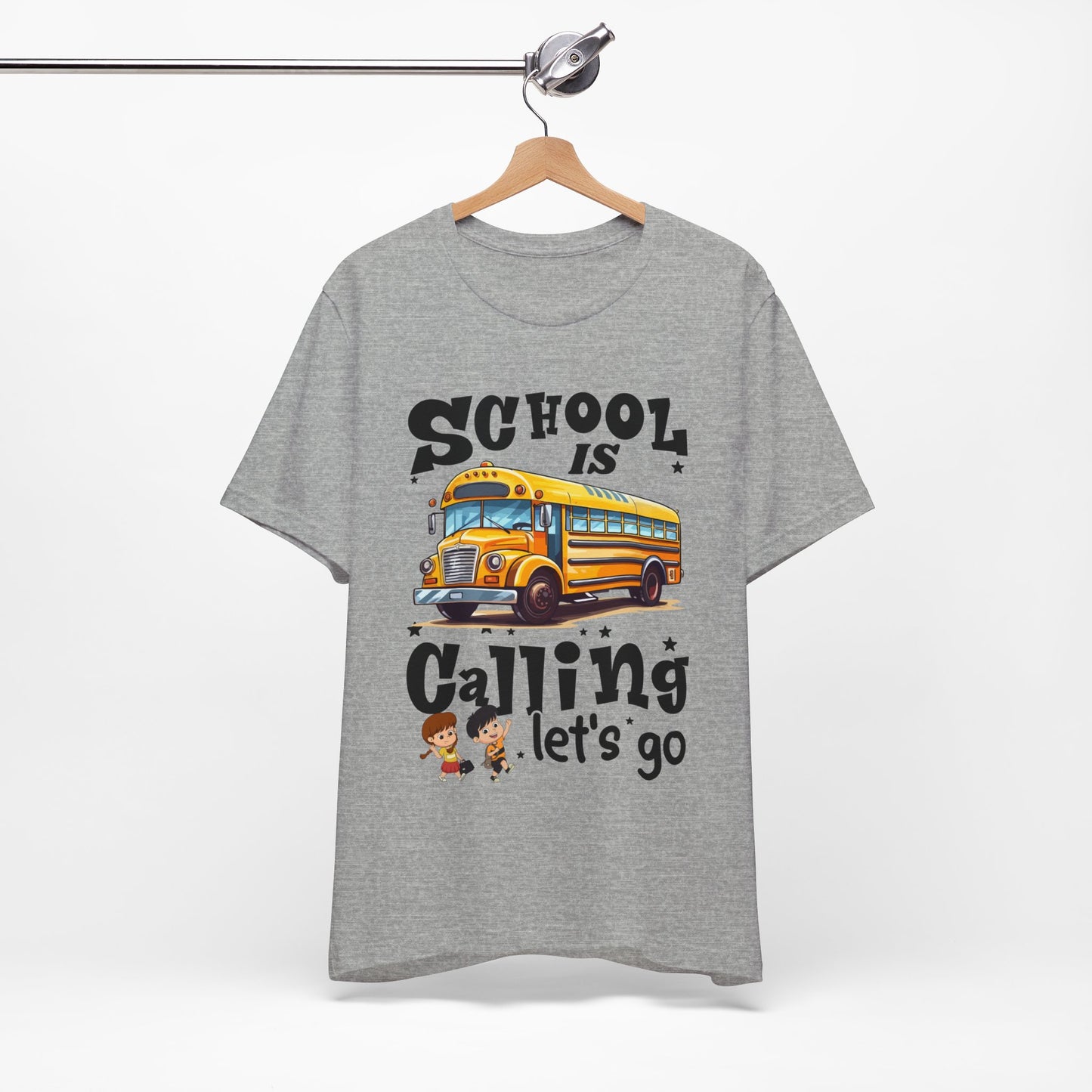 School Is calling T-shirt, First Day Of School T-Shirt, Teacher Back To school unisex jersey short sleeve.First Day Vibes T-Shirt.