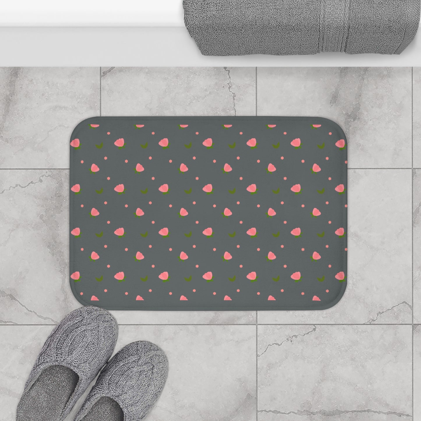 Happy Valentines Day Bath Mat