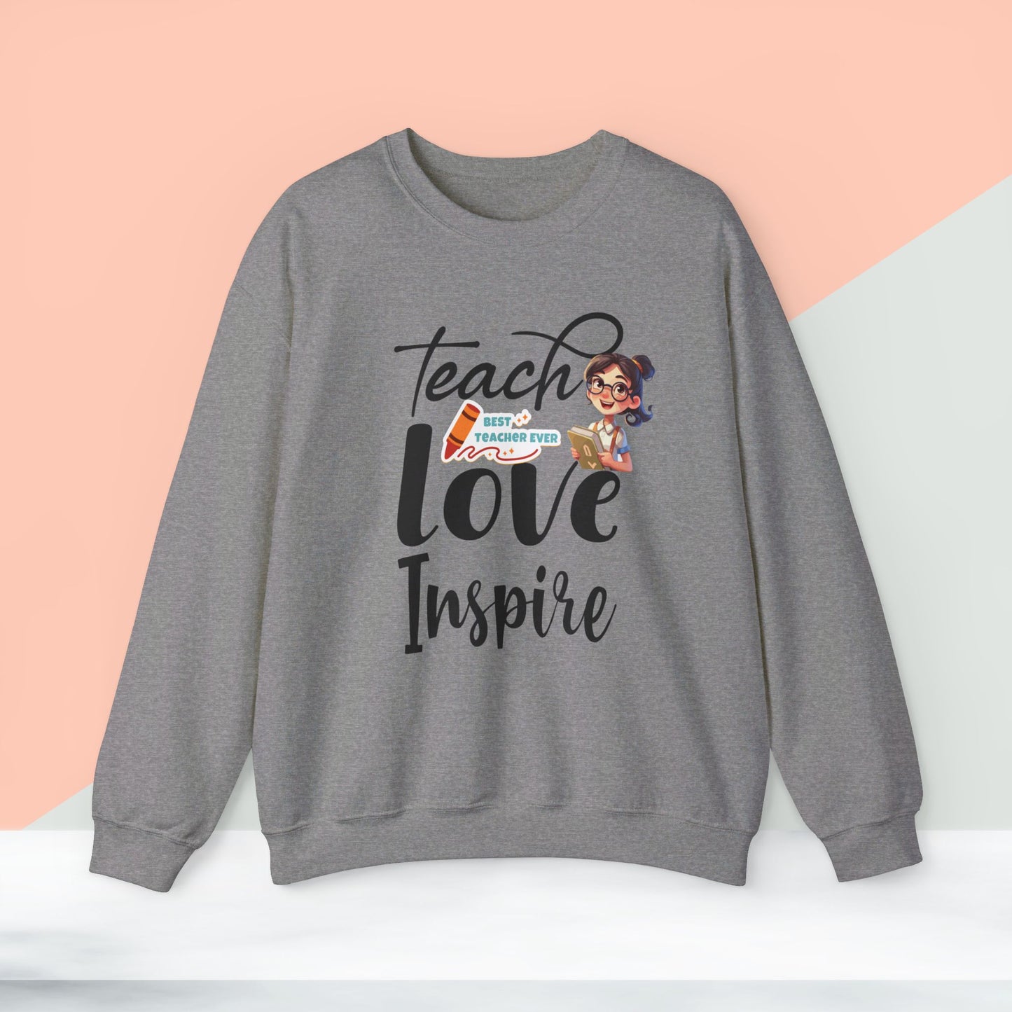 We Love Teachers Sweatshirt, Back To school unisex heavy blend crewneck sweatshirt, Teacher Back To school  Sweatshirt. First Day Vibes Sweatshirt.