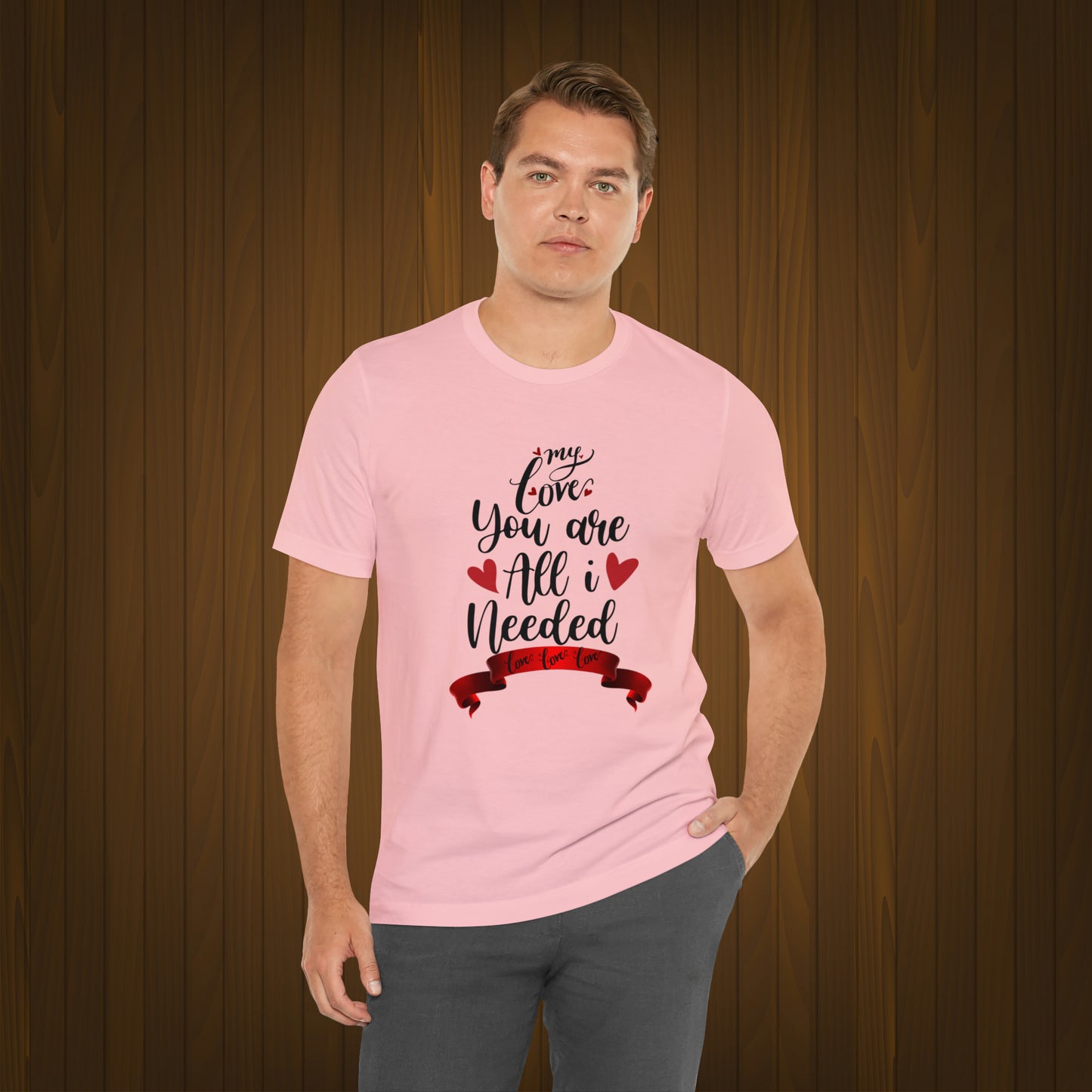 Happy valentines day Unisex Jersey Short Sleeve Tee