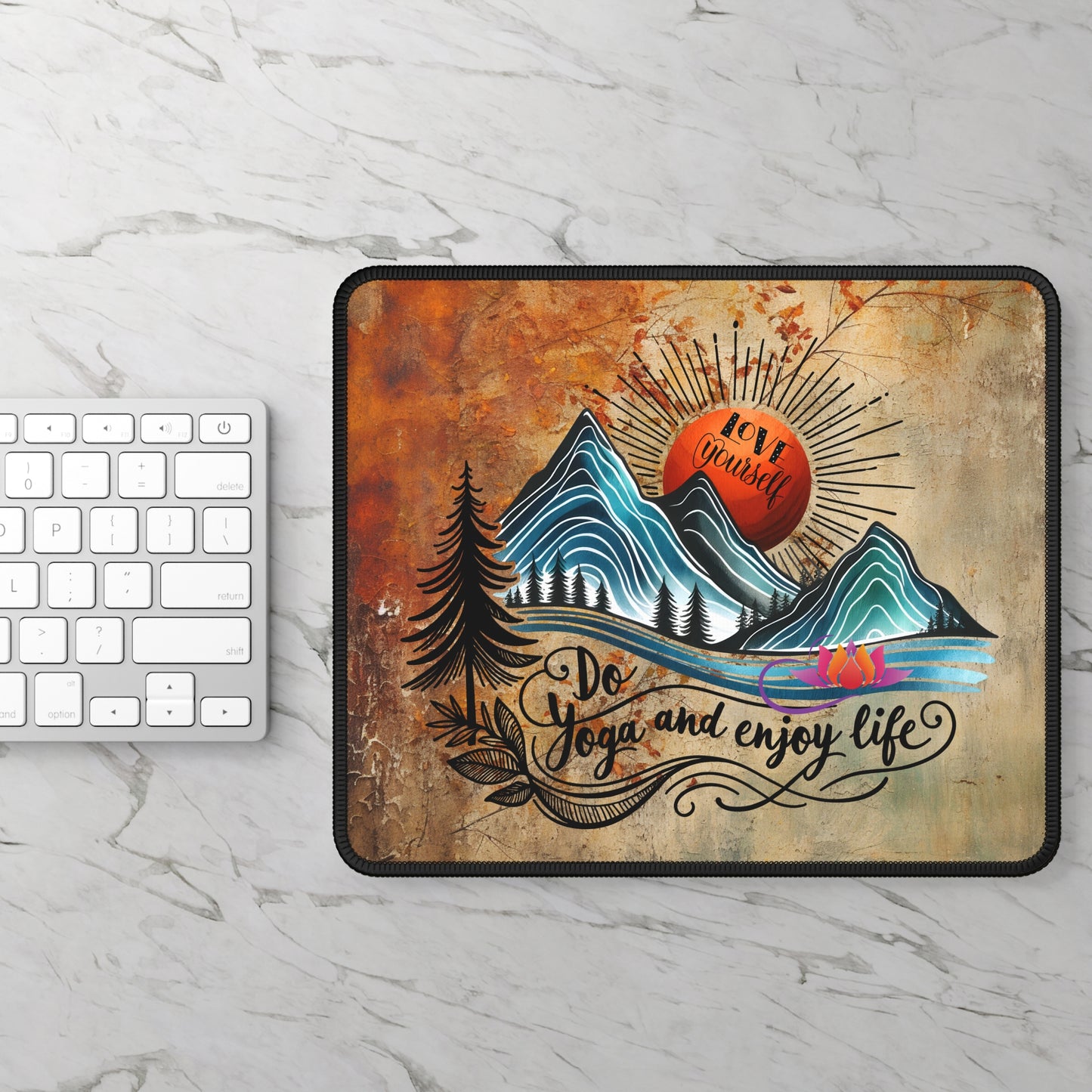 Do Yoga And Enjoy Life Yoga Mouse Pad,Unique Gift For Meditation And Yoga Lover, Cute Yoga Mouse Pad, Mindful Yoga Gift, Yoga lover Mouse Pad, Yoga Instructor Gift, Gift For Yoga lovers, Gift For Yogi.