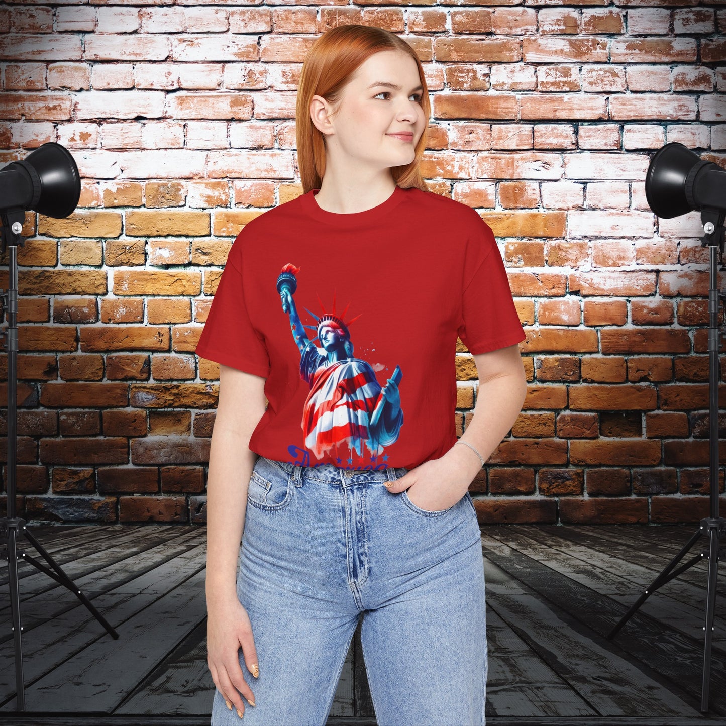 4th of July T-shirt, Sweet Land Of Liberty T-Shirt, Fourth of July unisex jersey short sleeve, America, Flag, Peace Love America. Proud To Be An American, Red White Blue.