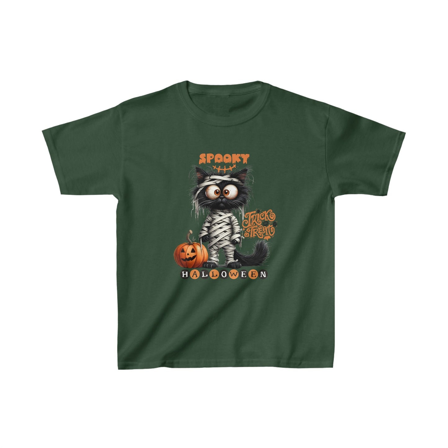 Spooky Kids T-Shirt, Happy Halloween Kids Shirt, Spooky Halloween Kids Heavy Cotton™ Tee, Spooky Season Kids Shirt, Spooky Vibes Shirt, Trick Or Treat Cotton T-Shirt.