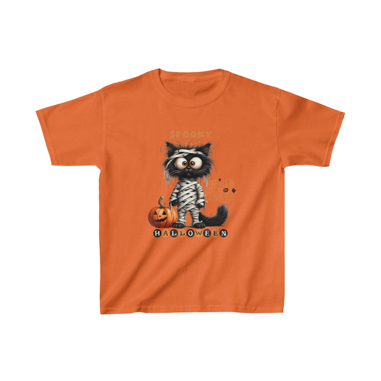 Spooky Kids T-Shirt, Happy Halloween Kids Shirt, Spooky Halloween Kids Heavy Cotton™ Tee, Spooky Season Kids Shirt, Spooky Vibes Shirt, Trick Or Treat Cotton T-Shirt.