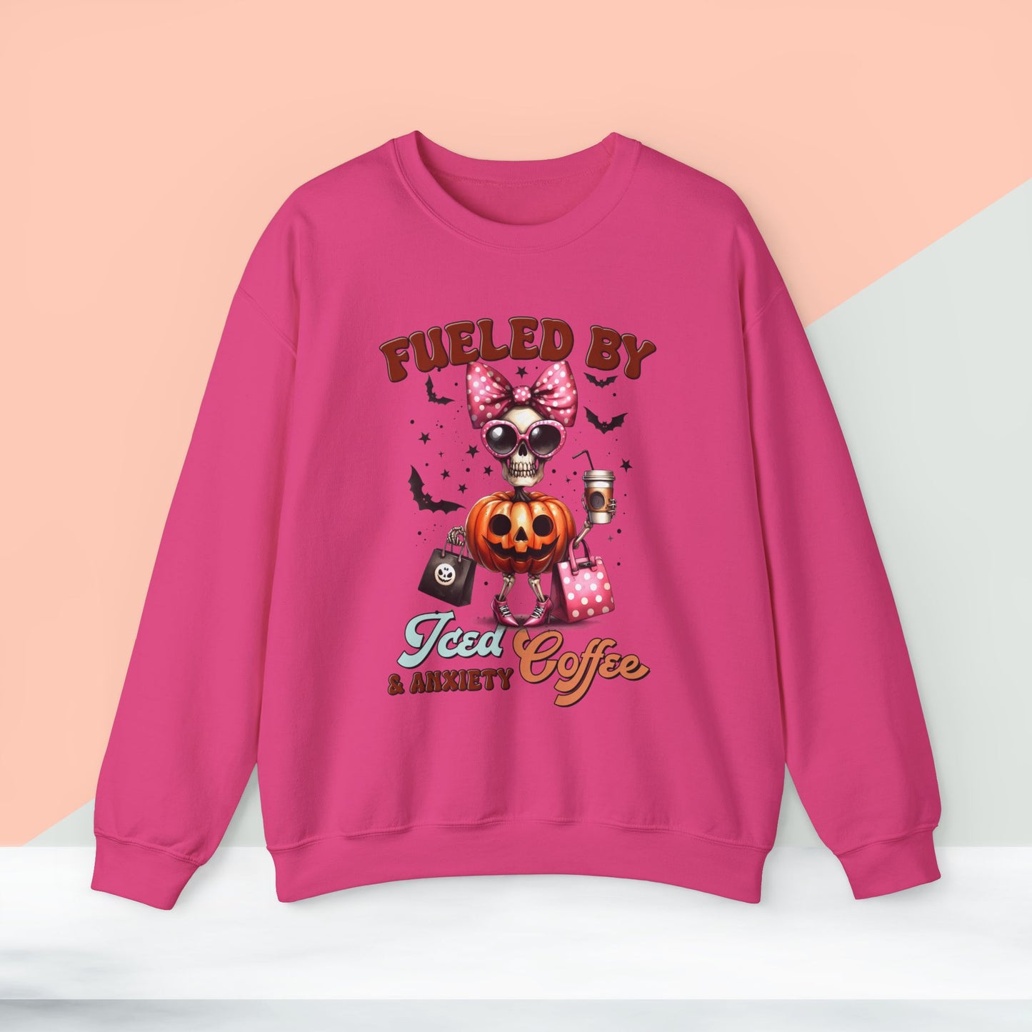 Halloween Sweatshirt, Happy Halloween Sweatshirt - Unisex Heavy Blend Crewneck, Halloween Sweatshirt, Cute Spooky Ghost sweatshirt.