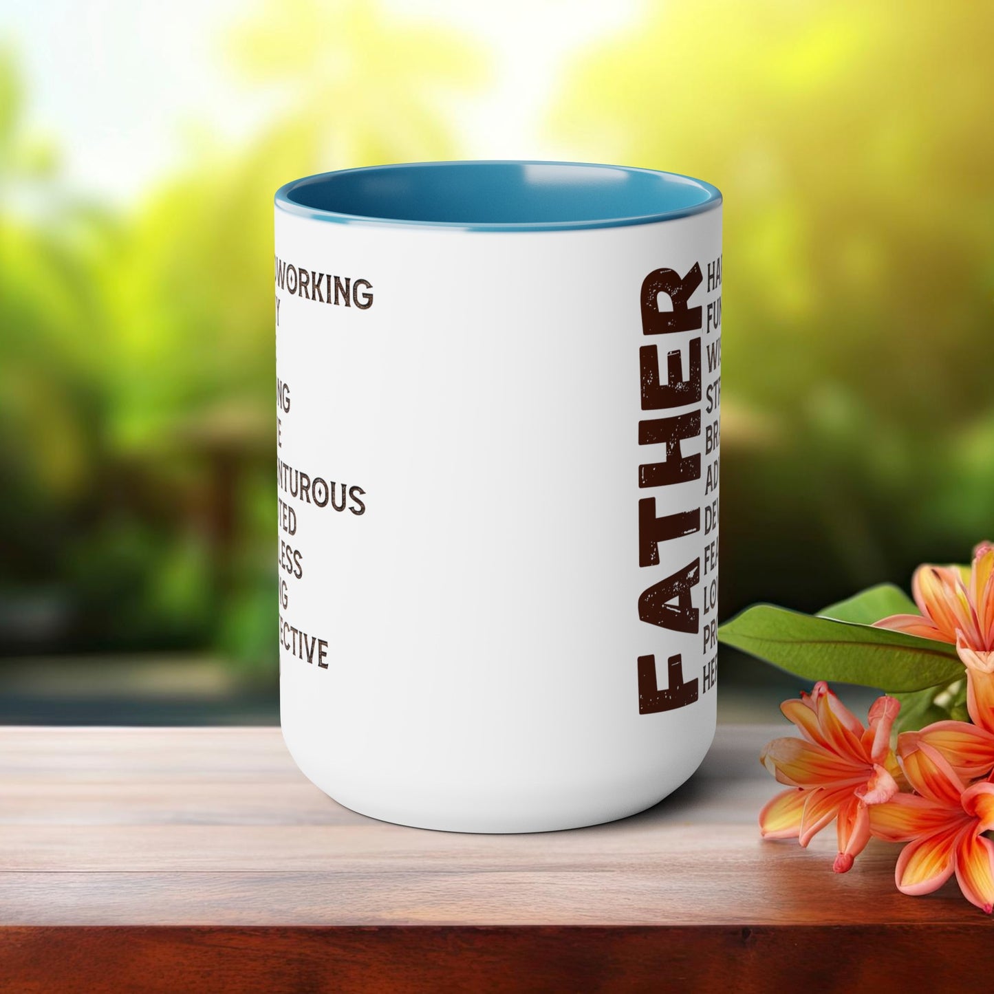 Happy father's dayTow-Tone Coffee Mug.15oz, Gift for Dad, Daddy's Coffee Mug