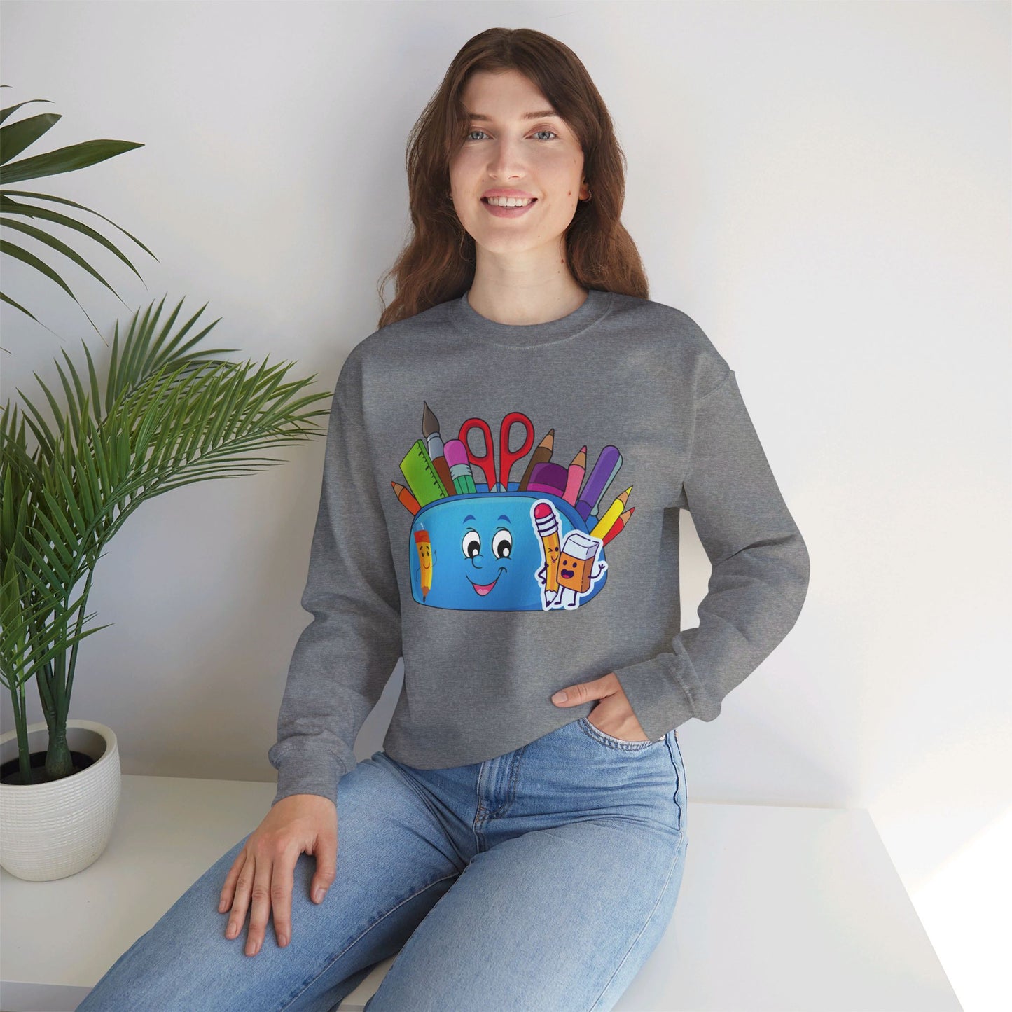 We Love Teachers Sweatshirt, Back To school unisex heavy blend crewneck sweatshirt, Teacher Back To school  Sweatshirt. First Day Vibes Sweatshirt.