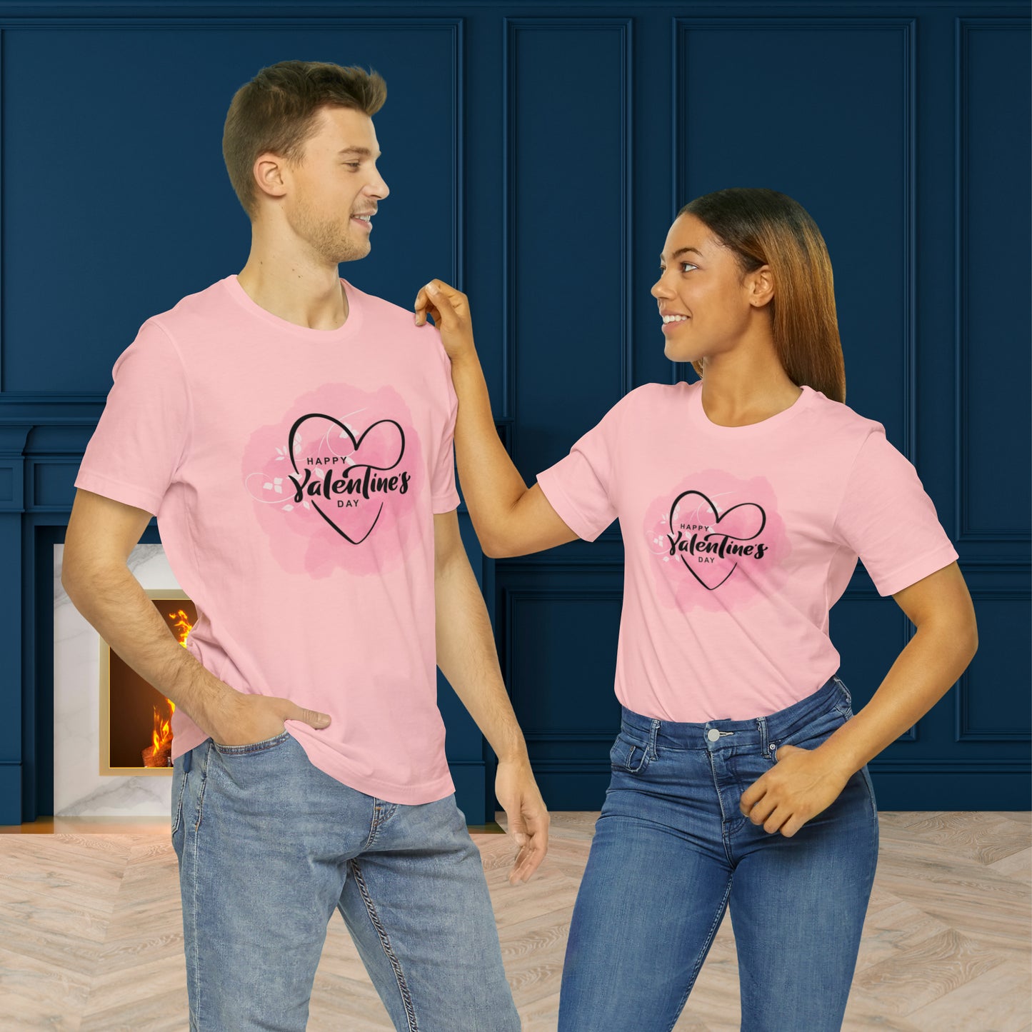 Happy valentines day Unisex Jersey Short Sleeve Tee