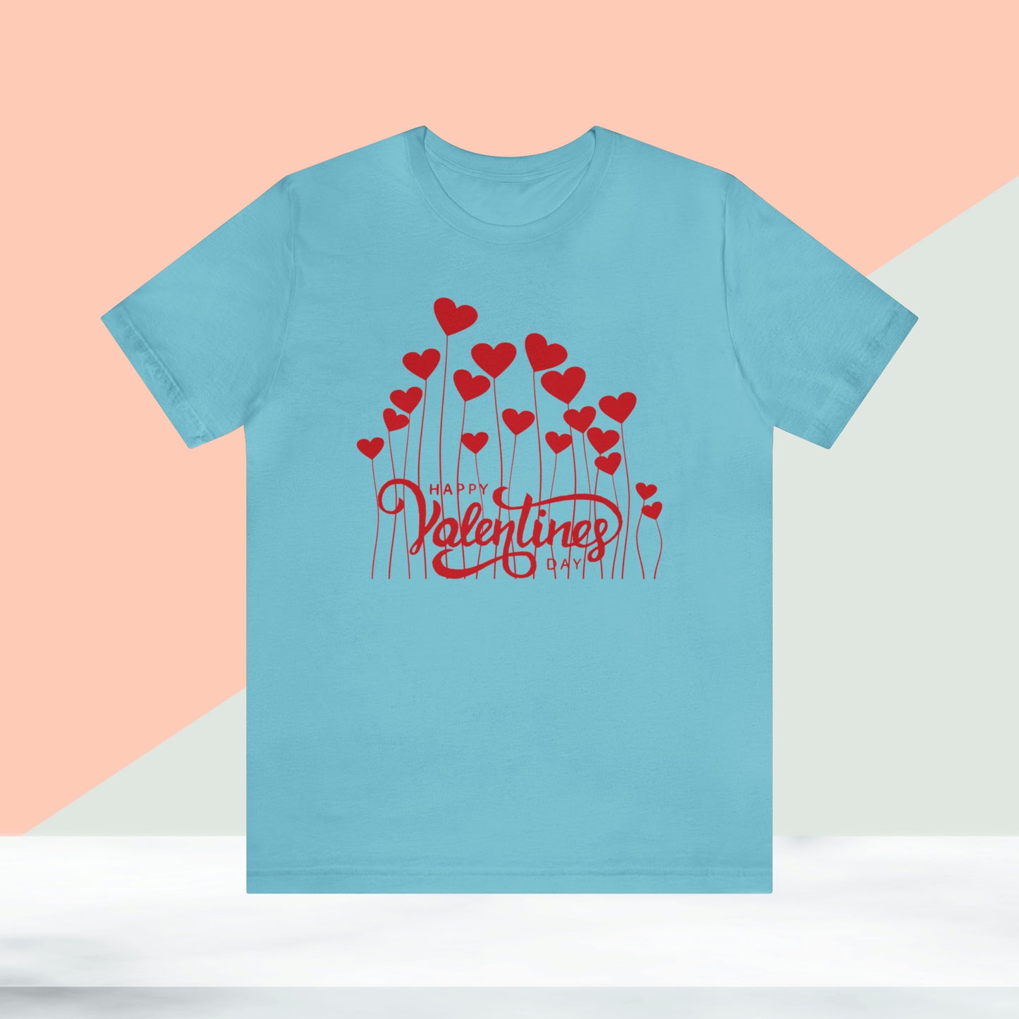 Happy valentines day Unisex Jersey Short Sleeve Tee