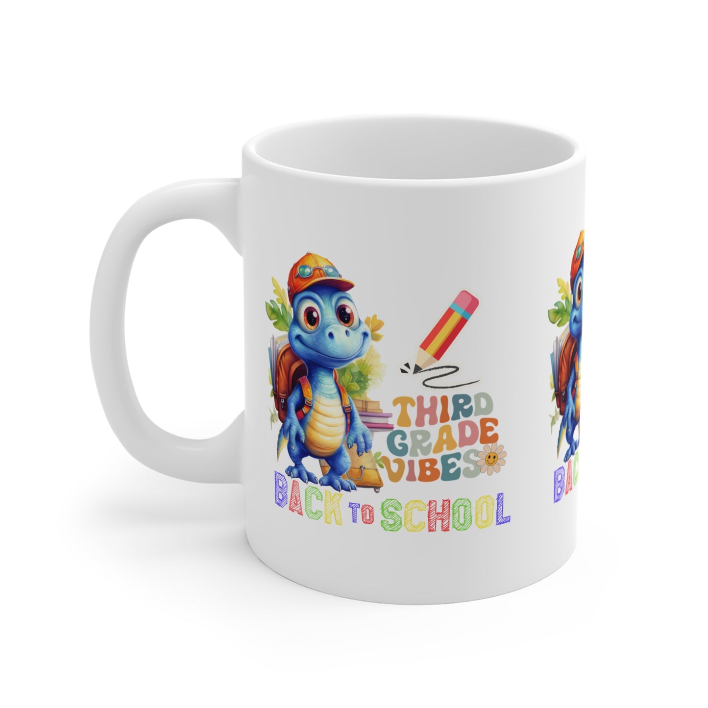 Third Grade Vibes Mug, Back To School Mug.11oz. Ready To Rule The School Mug.11oz.