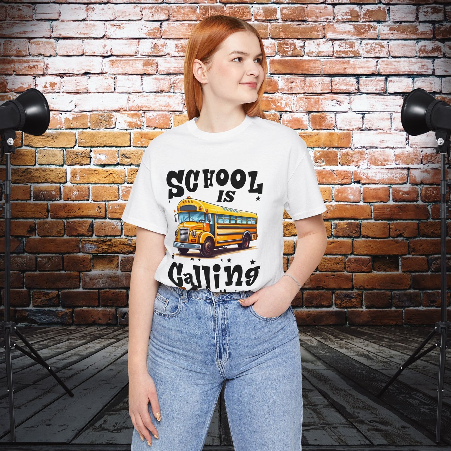 School Is calling T-shirt, First Day Of School T-Shirt, Teacher Back To school unisex jersey short sleeve.First Day Vibes T-Shirt.