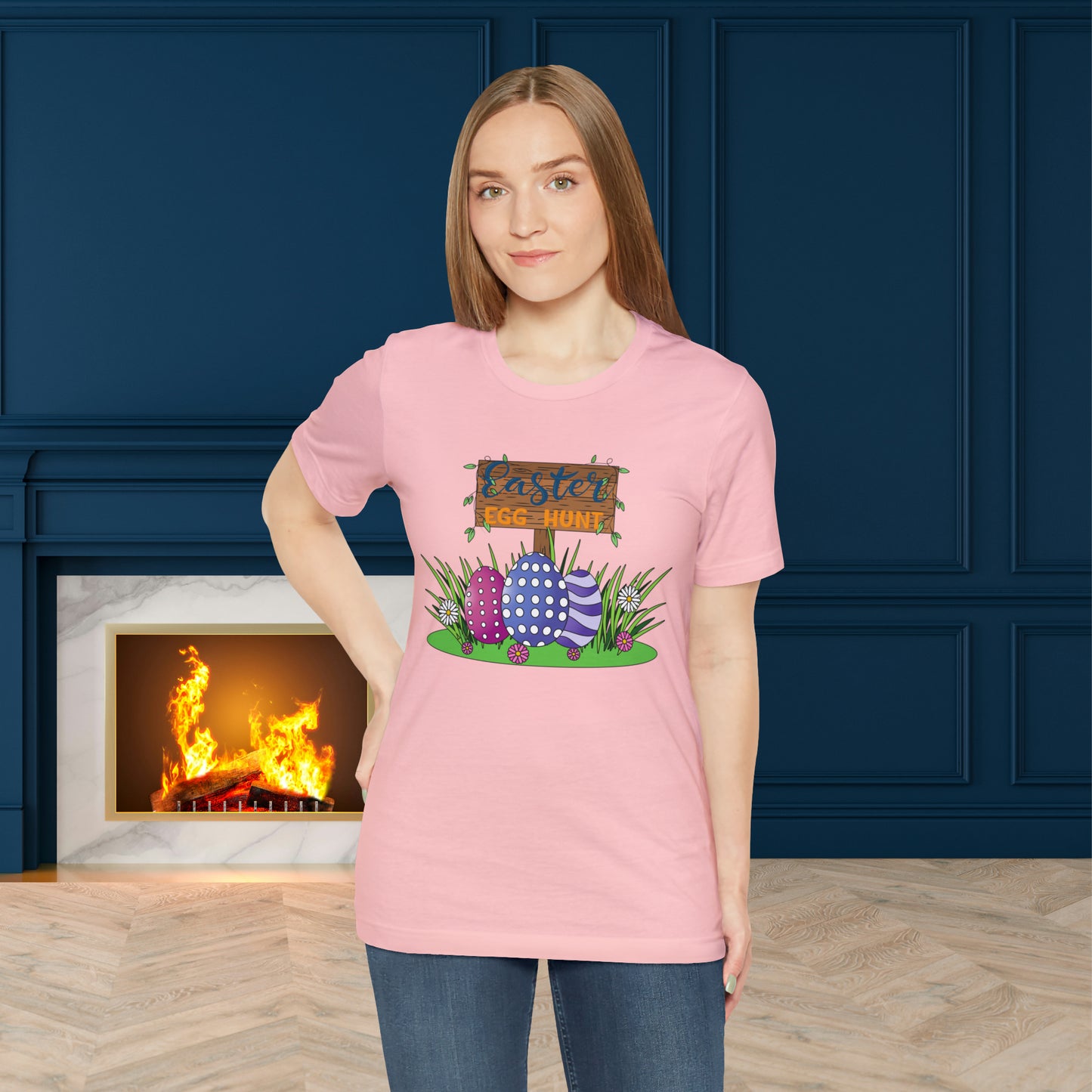 Easter Egg Hunt Unisex Jersey Short Sleeve Tee