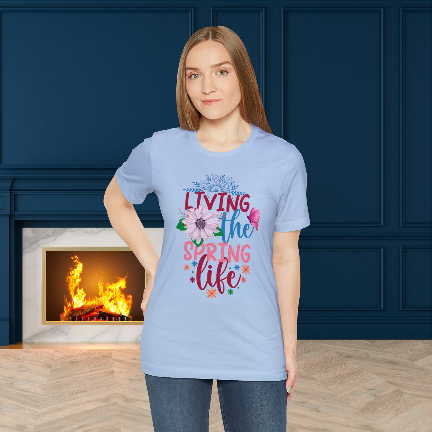 Living The Spring Life Unisex T-shirt, Spring Trendy Shirt.