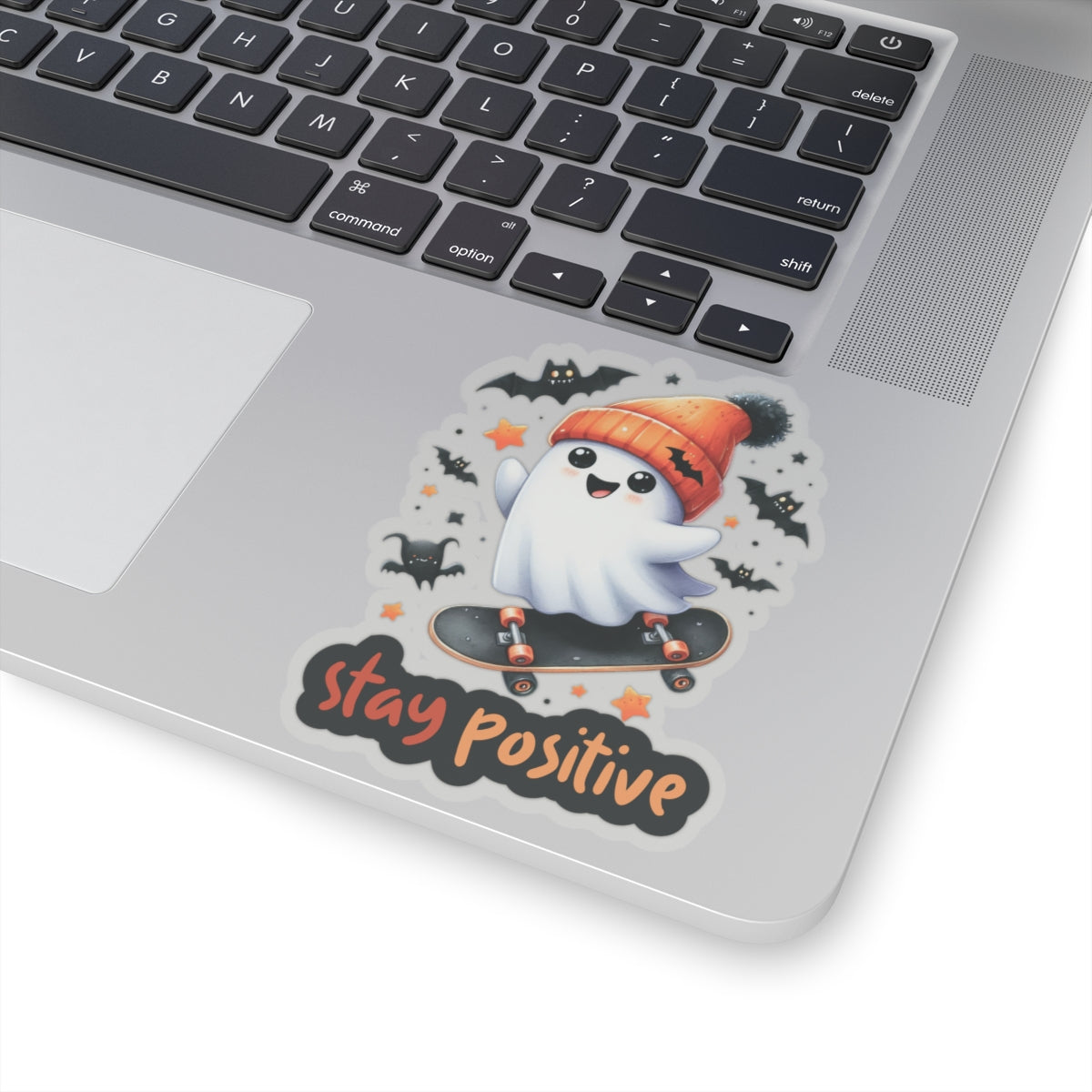 Stay Positive Kiss-Cut Stickers, Spooky Kiss-Cut Stickers, Happy Halloween Kiss-Cut Stickers, Spooky Season Kiss-Cut Stickers, Cute Cat Halloween Kiss-Cut Stickers.