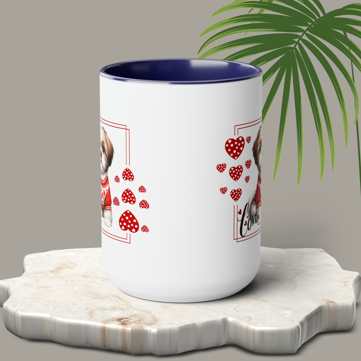 Happy valentines day Two-Tone Coffee Mugs, 15oz