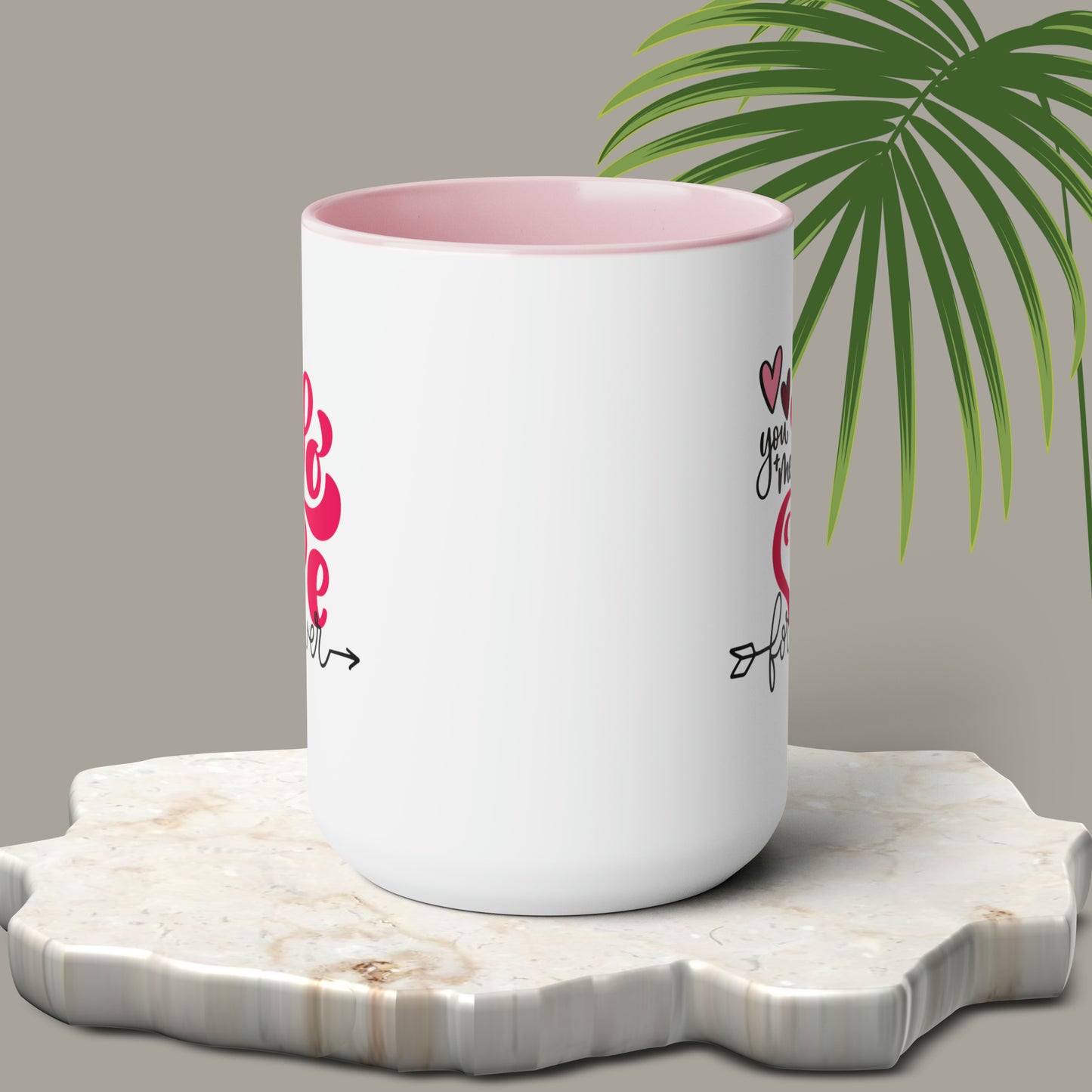 Happy valentines day Two-Tone Coffee Mugs, 15oz