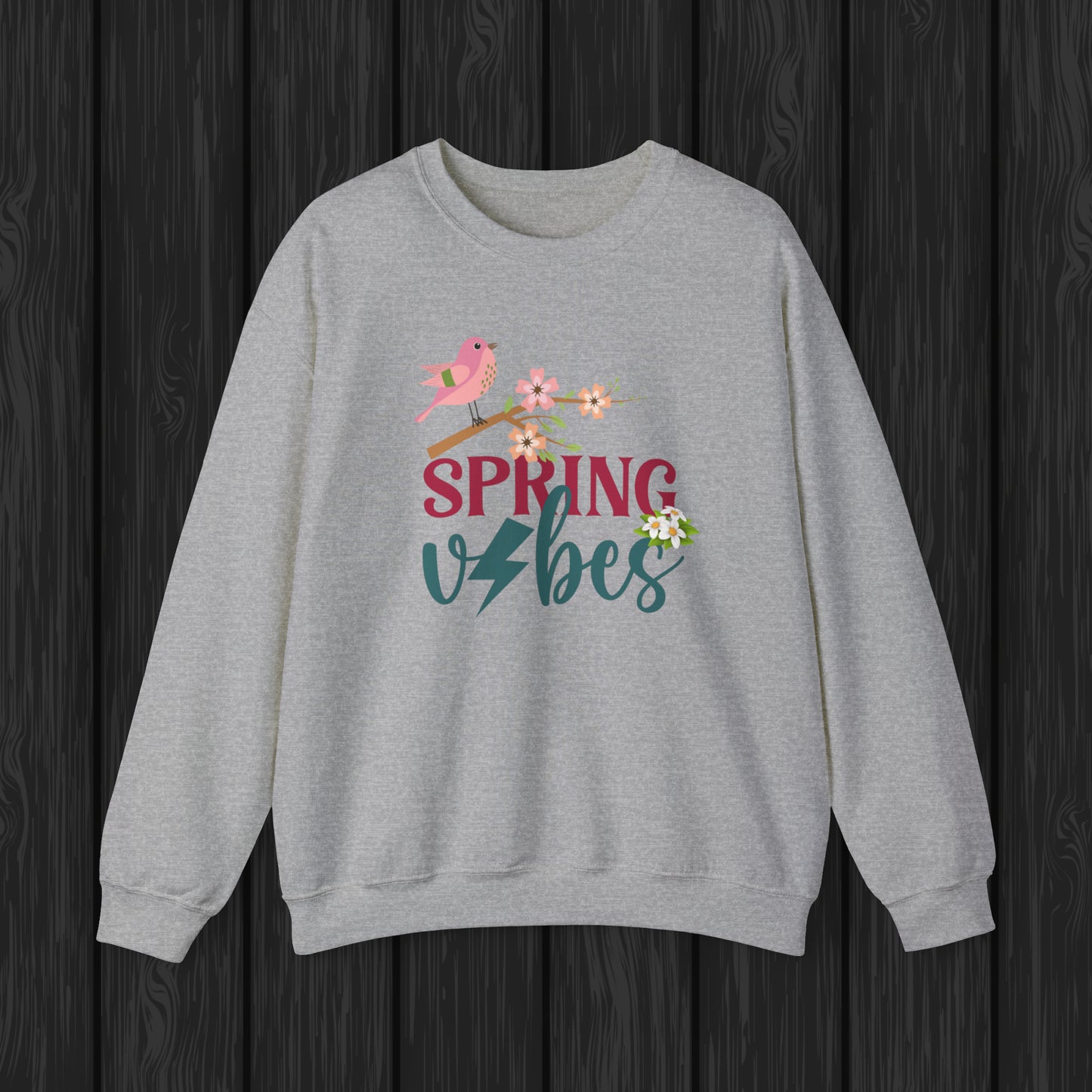 Spring Vibes Unisex Crewneck Sweatshirt