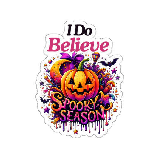 I Do Believe Spooky Season Kiss-Cut Stickers, Spooky Vibes Happy Halloween Kiss-Cut Stickers, Happy Halloween Kiss-Cut Stickers, Spooky Season Kiss-Cut Stickers, Trick Or Treat Halloween Kiss-Cut Stickers.