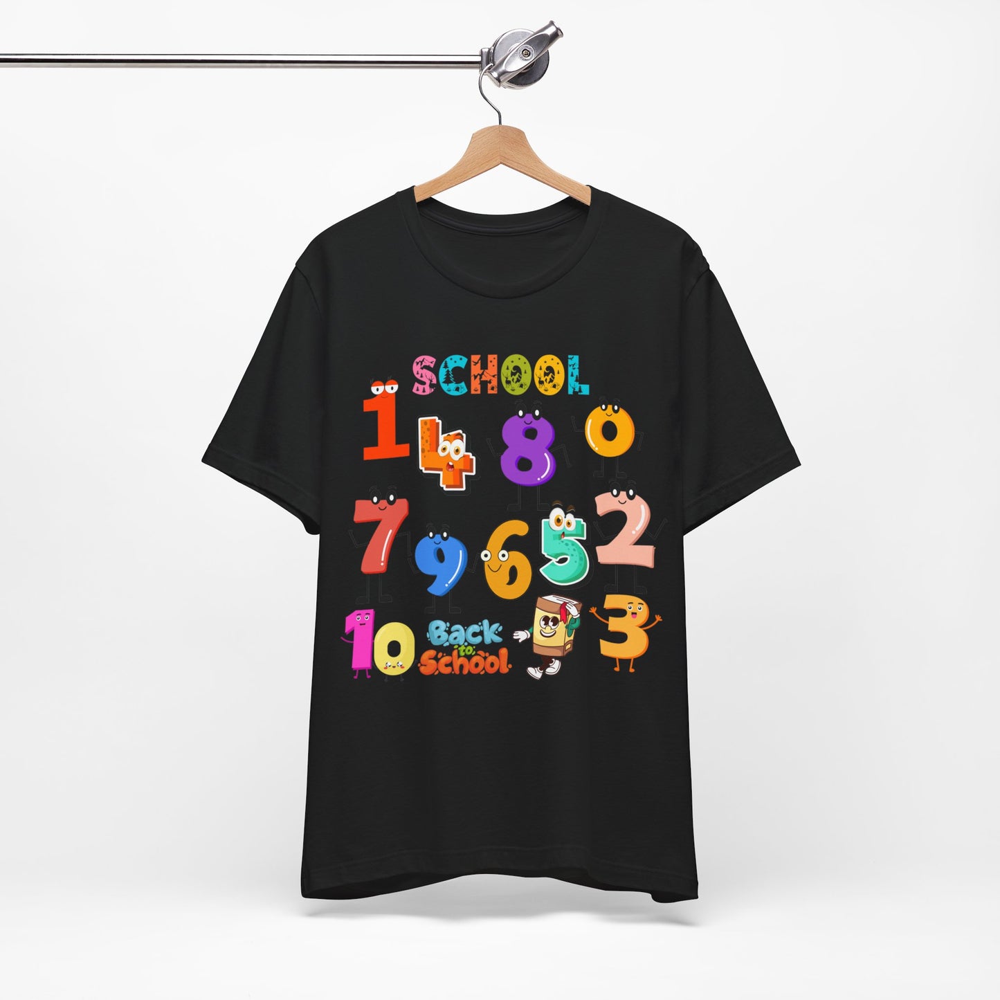 1 2 3 Back To School T-Shirt, Love Teach Inspire T-Shirt, Back To School T-Shirt, Teacher Back To school unisex jersey short sleeve.First Day Vibes T-Shirt.