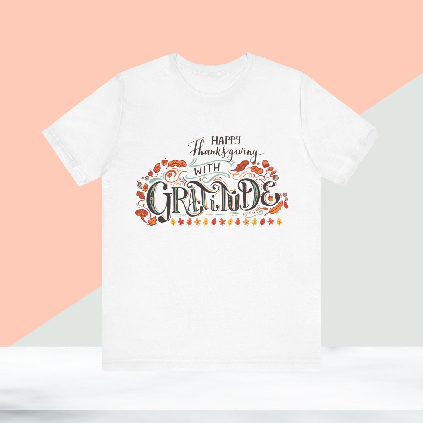 Happy Thanksgiving With Gratitude T-shirt, Happy thanksgiving 2024 T-shirt, Thanksgiving Gift,Turkey Shirt, Family Thanksgiving, Holiday Outfit.