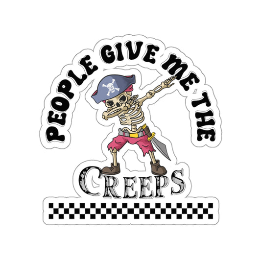 People Give Me The Creeps Halloween Kiss-Cut Stickers, Spooky Vibes Happy Halloween Kiss-Cut Stickers, Happy Halloween Kiss-Cut Stickers, Spooky Season Kiss-Cut Stickers, Trick Or Treat Halloween Kiss-Cut Stickers.