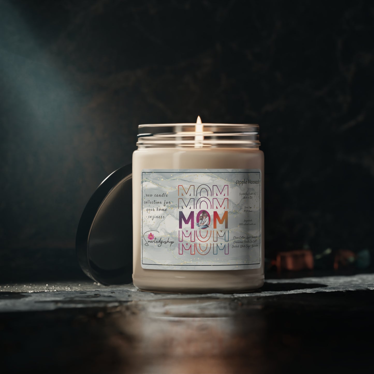 Happy Mother's Day Scented Soy Candle, 9oz, Gift for mom.