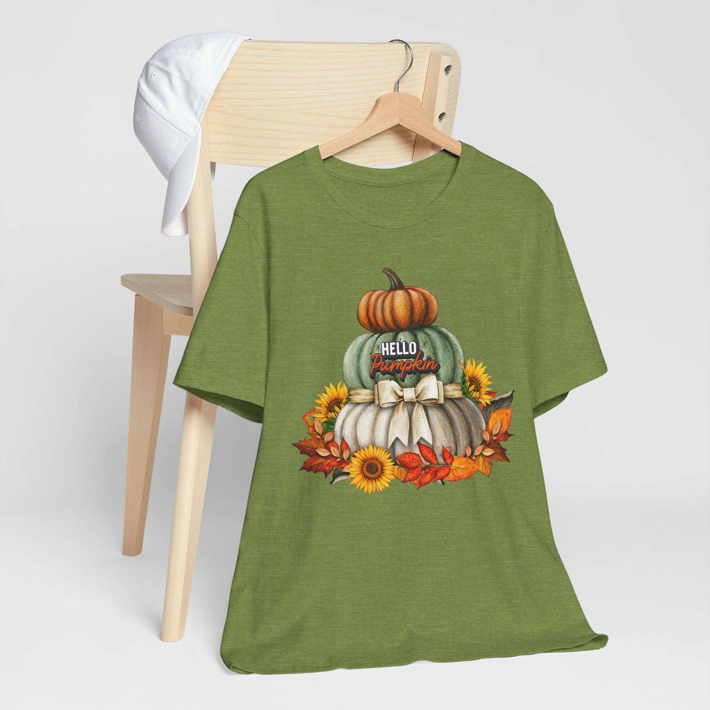 Hello Pumpkin Thanksgiving T-shirt, Happy thanksgiving 2024 T-shirt, Thanksgiving Gift,Turkey Shirt, Family Thanksgiving, Holiday Outfit.