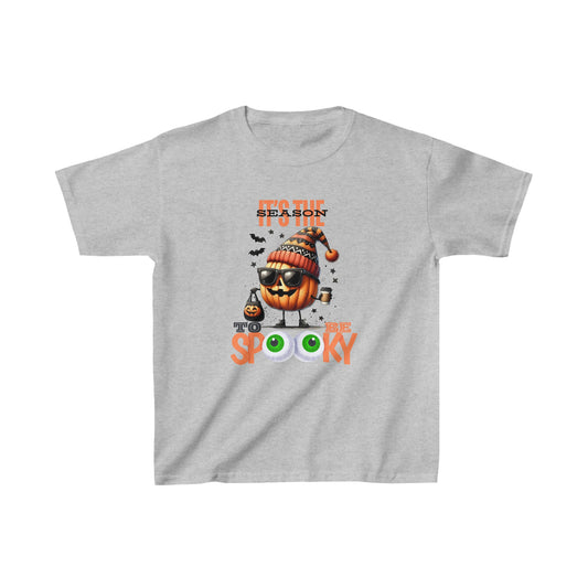 It's The Season To Be Spooky Halloween Kids Shirt, Spooky Halloween Kids Heavy Cotton™ Tee, Spooky Season Kids Shirt, Spooky Vibes Shirt, Trick Or Treat Cotton T-Shirt.