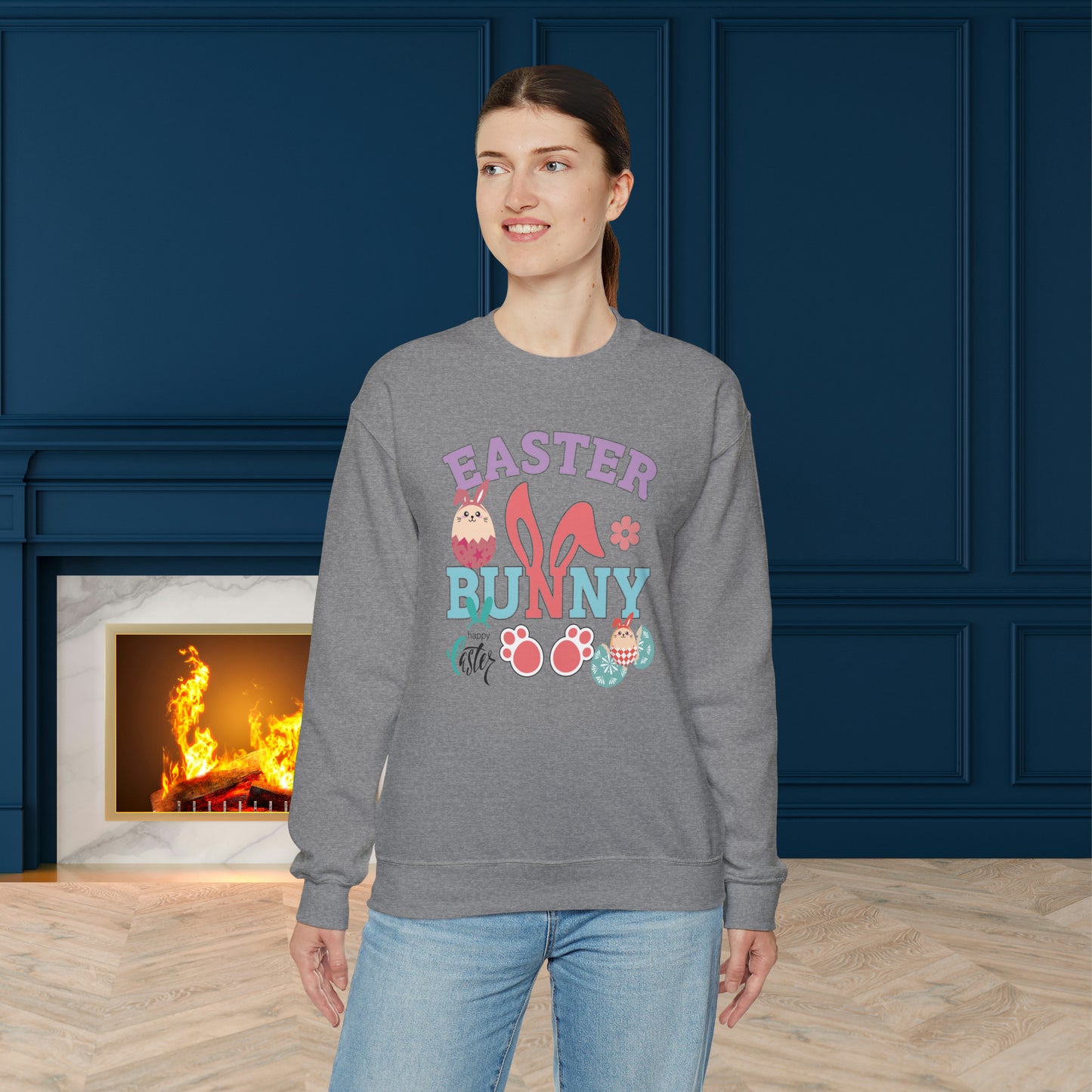 Easter Bunny Unisex Crewneck Sweatshirt