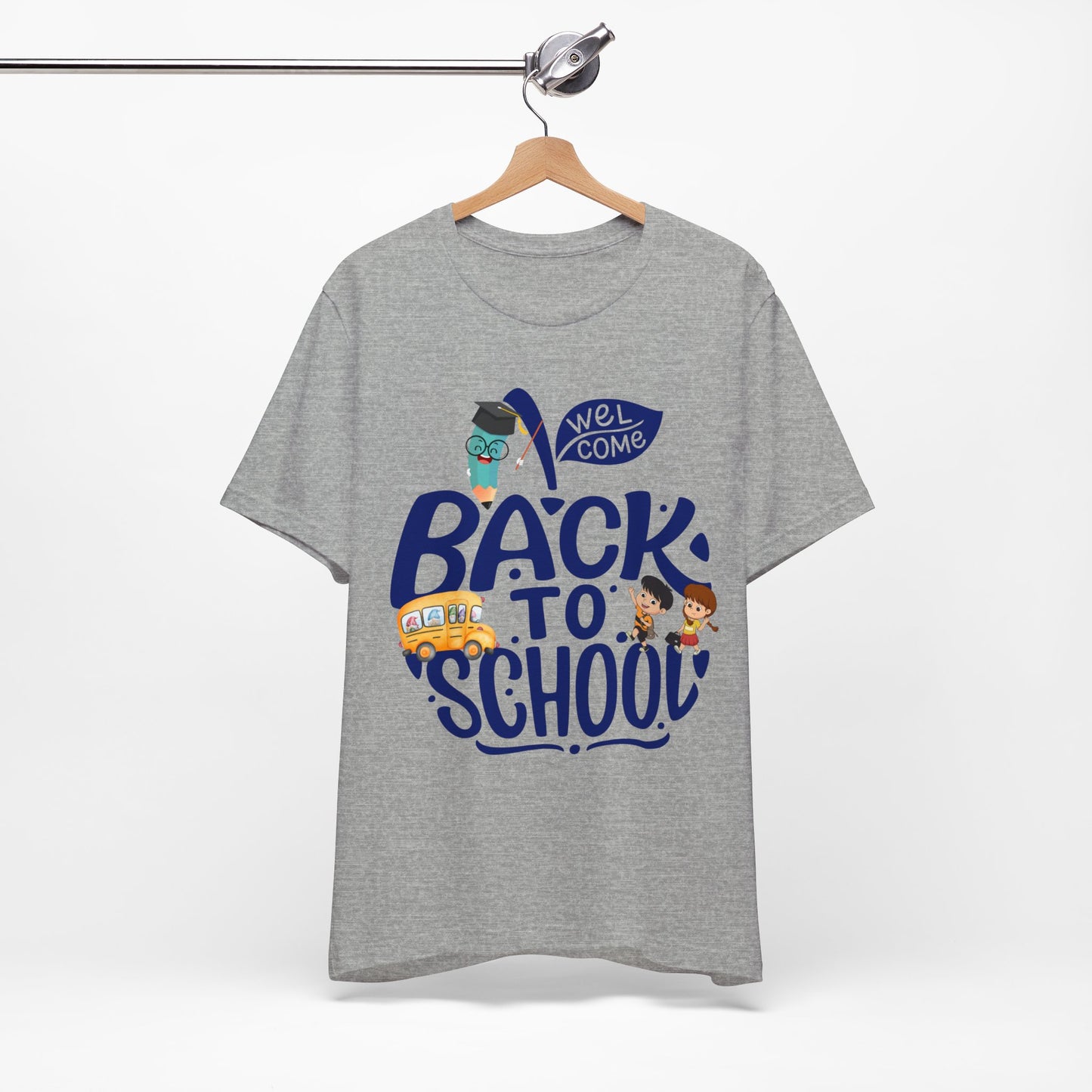 Welcome Back To School T-Shirt, Teacher T-Shirt, Teacher Back To school unisex jersey short sleeve.First Day Vibes T-Shirt.